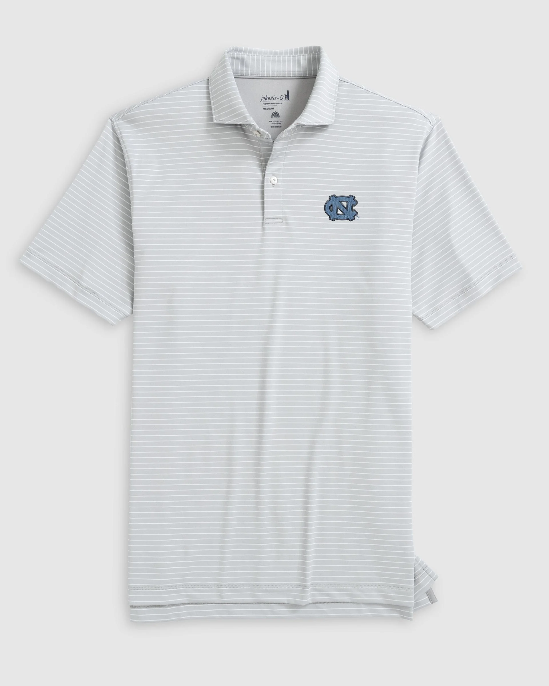 University of North Carolina Beau Striped Performance Jersey Polo - Image 4