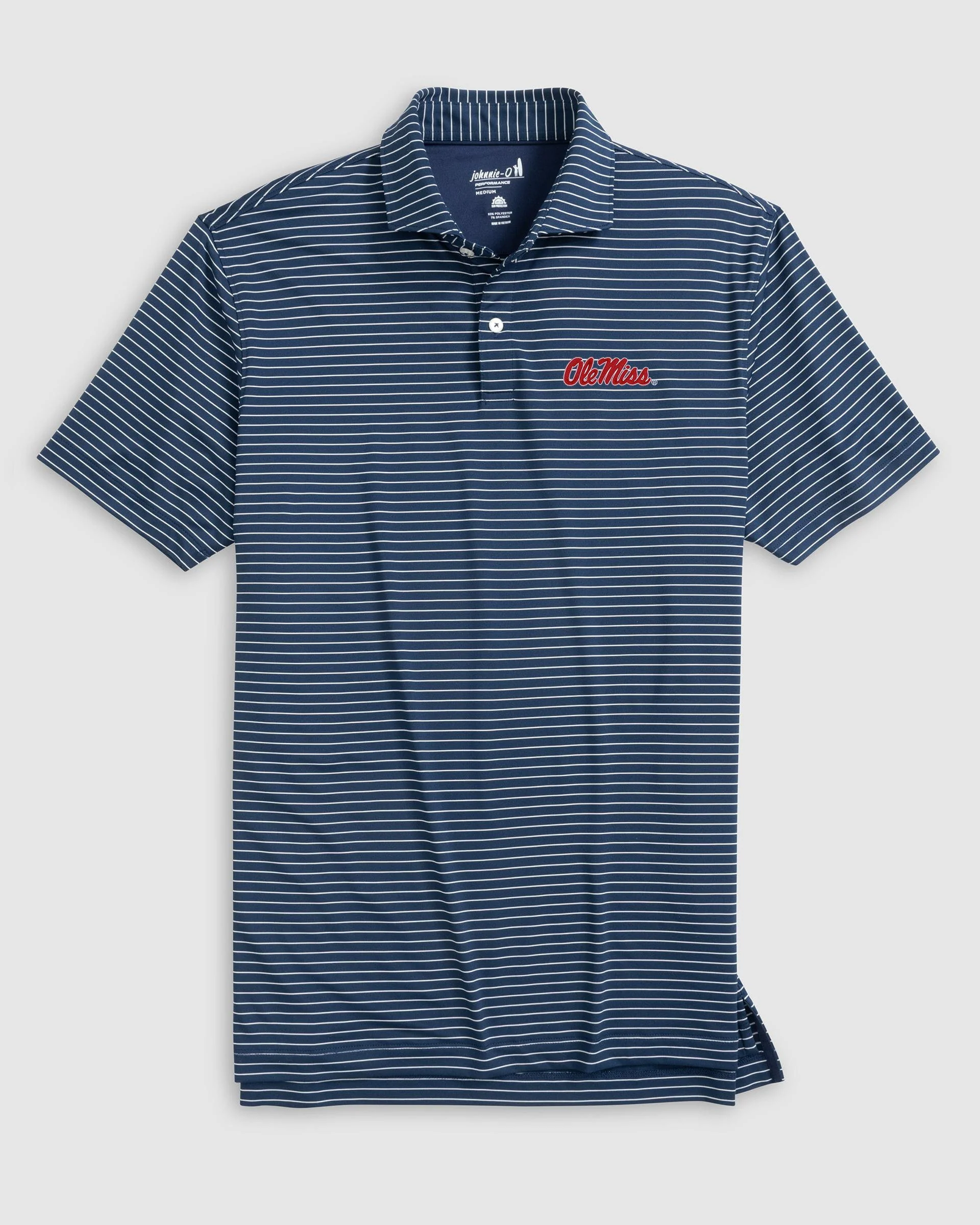 Ole Miss Beau Striped Performance Jersey Polo - Image 2