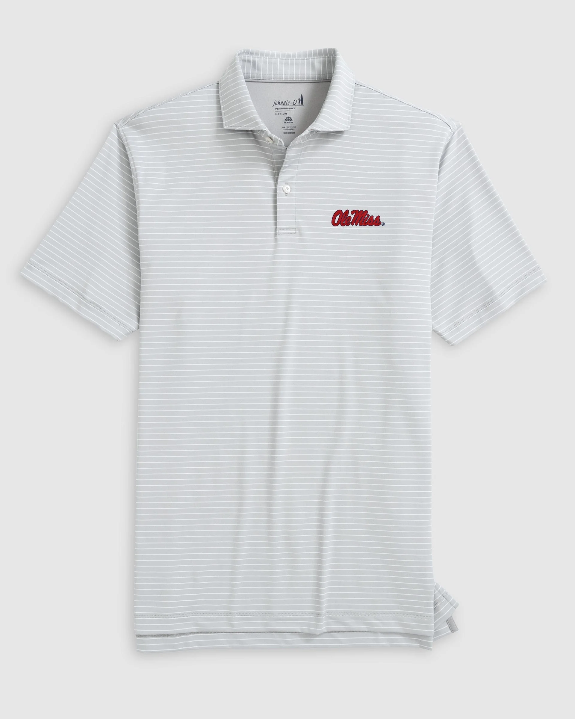 Ole Miss Beau Striped Performance Jersey Polo - Image 4