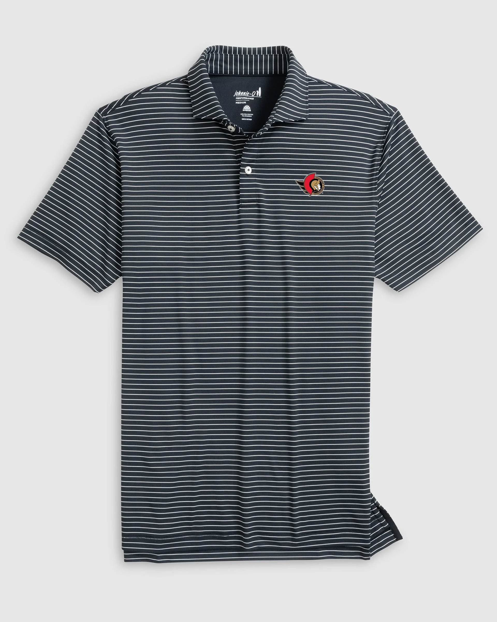 Ottawa Senators Beau Striped Performance Jersey Polo