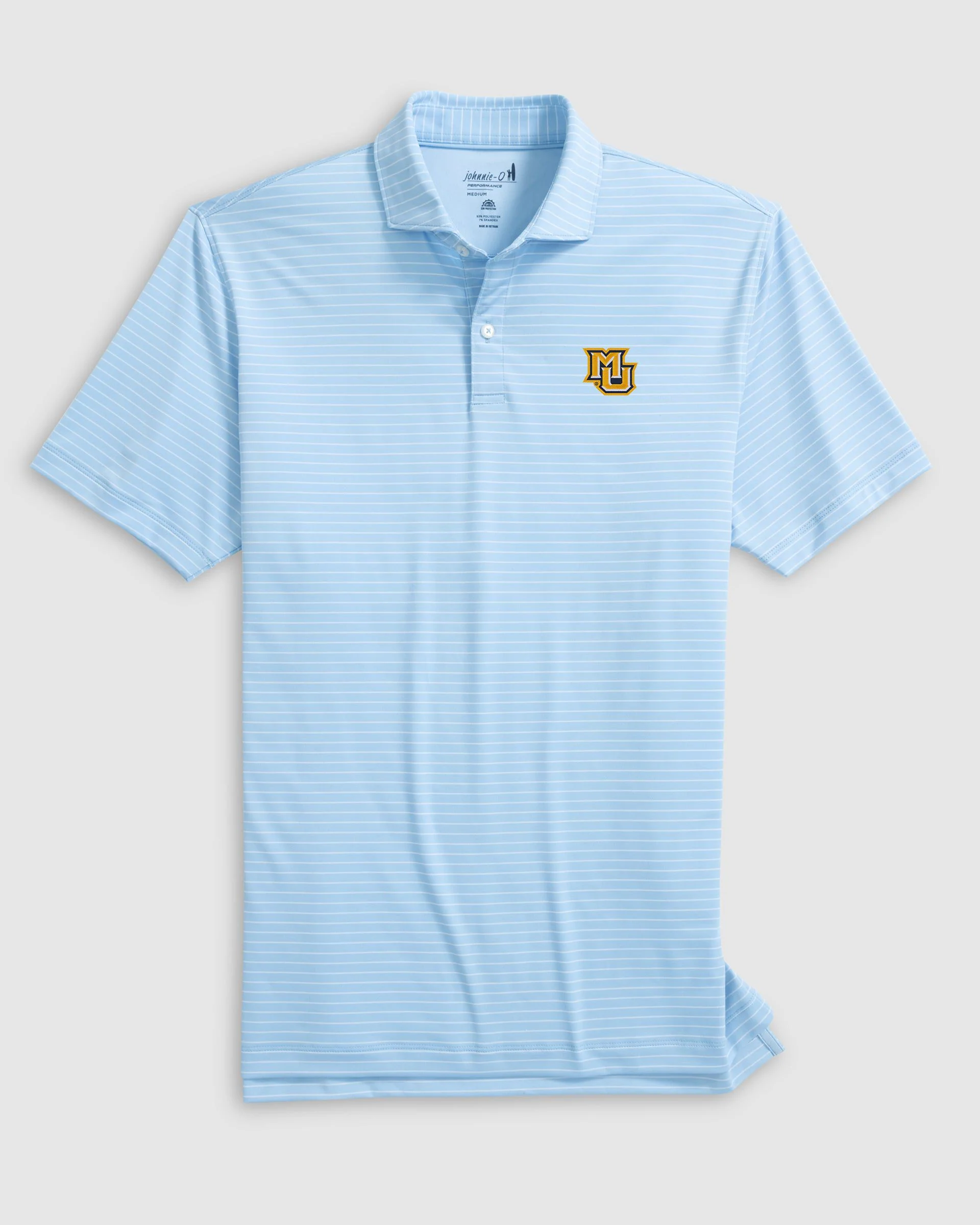 Marquette University Beau Striped Performance Jersey Polo