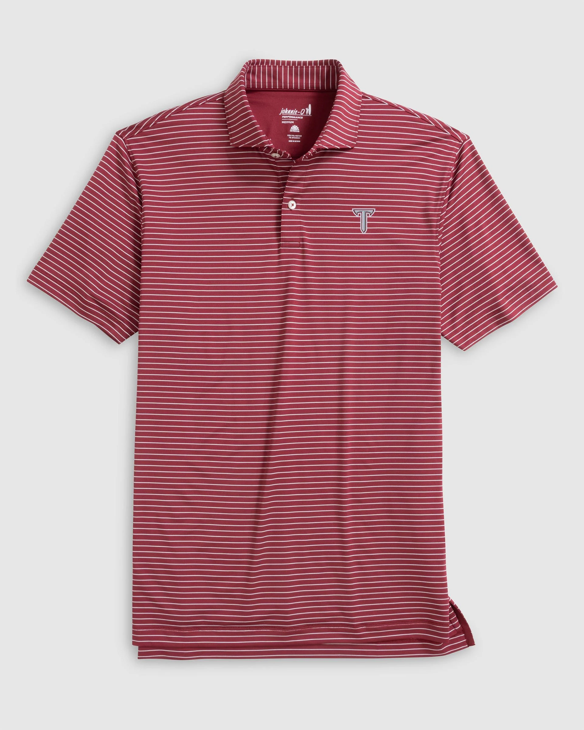 Troy Beau Striped Performance Jersey Polo - Image 2