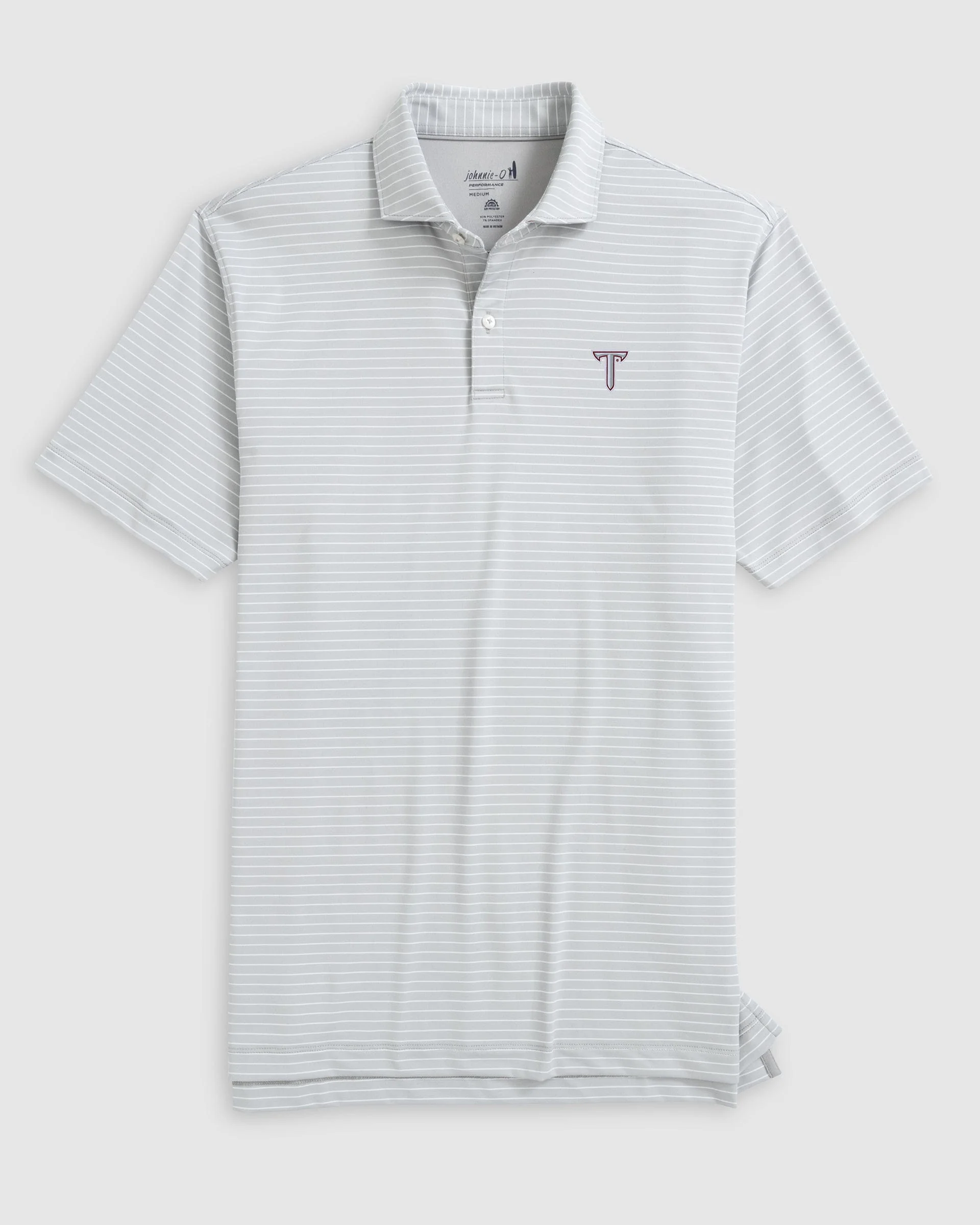 Troy Beau Striped Performance Jersey Polo - Image 3