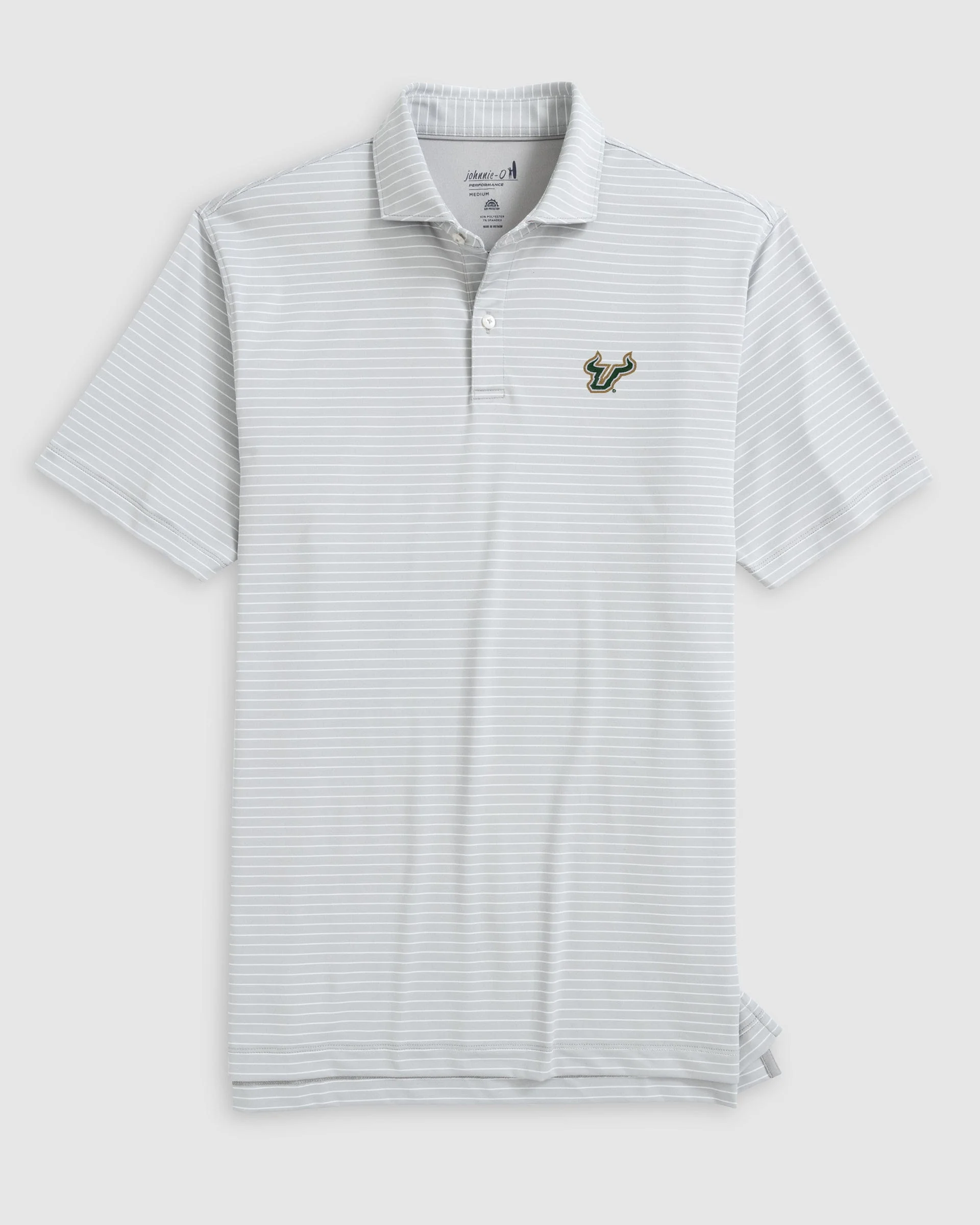 South Florida Beau Striped Performance Jersey Polo - Image 3