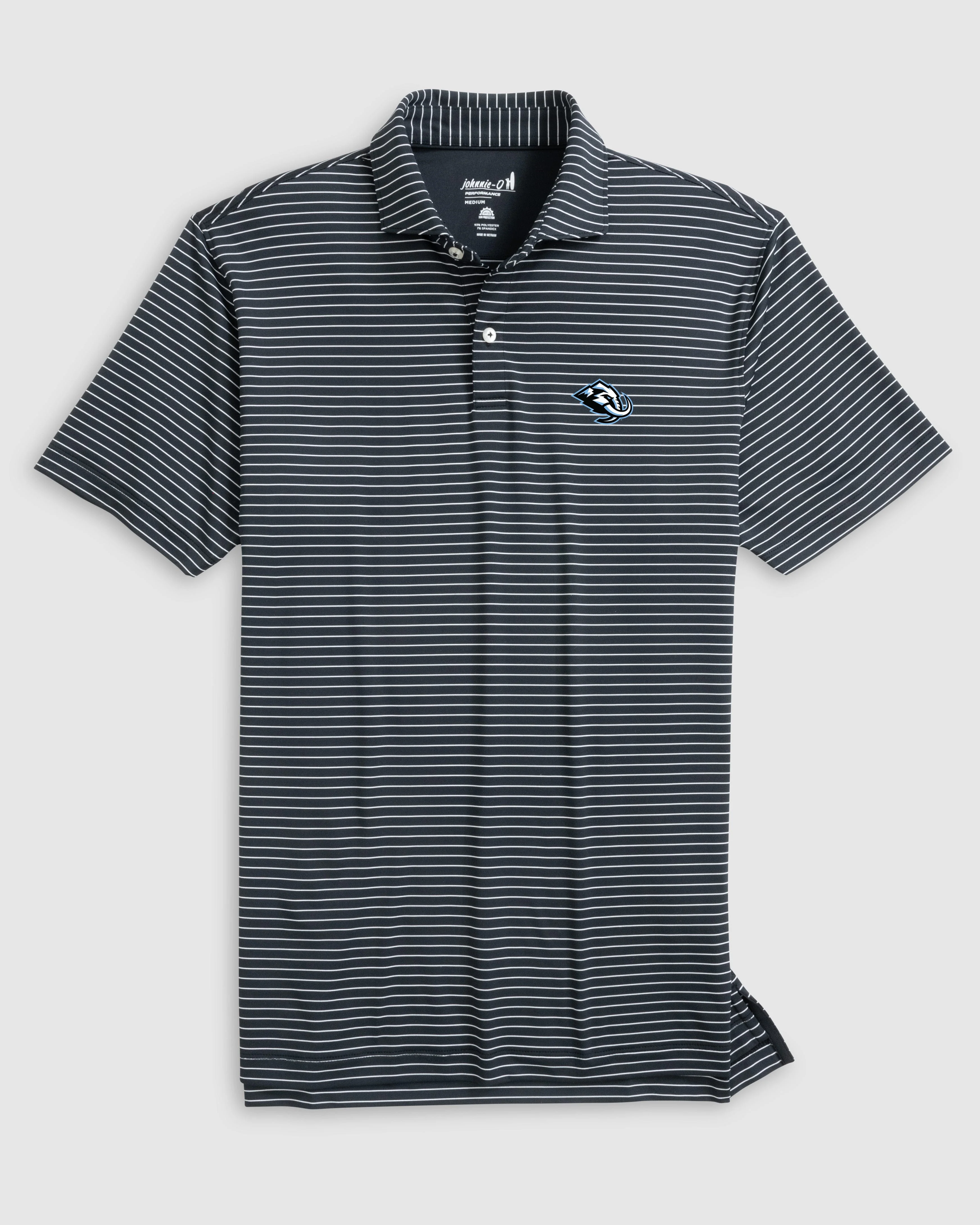 Utah Mammoth Beau Striped Performance Jersey Polo