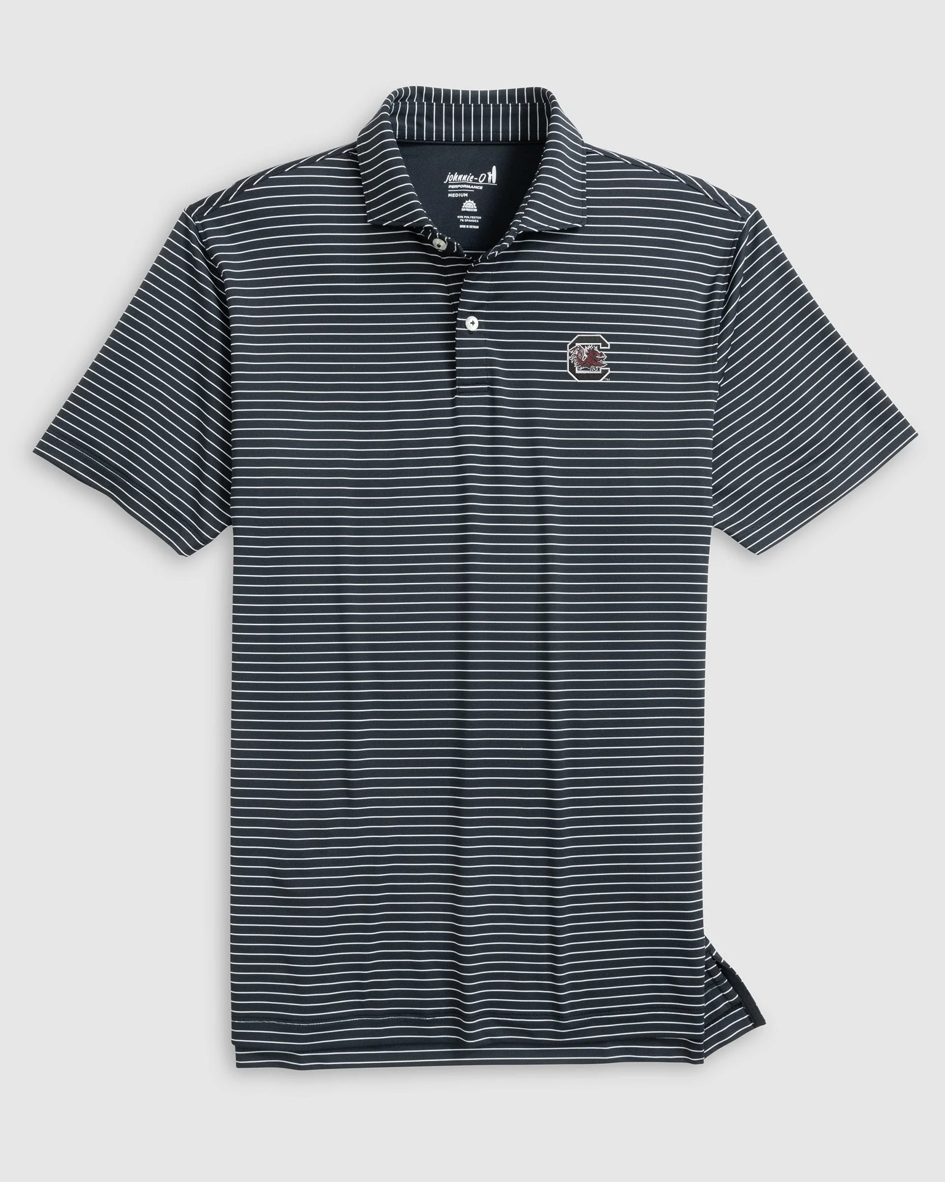 South Carolina Beau Striped Performance Jersey Polo