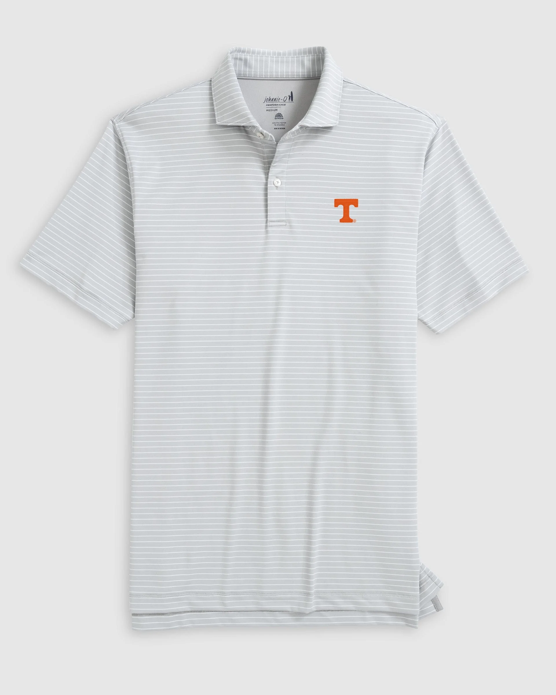 Tennessee Beau Striped Performance Jersey Polo
