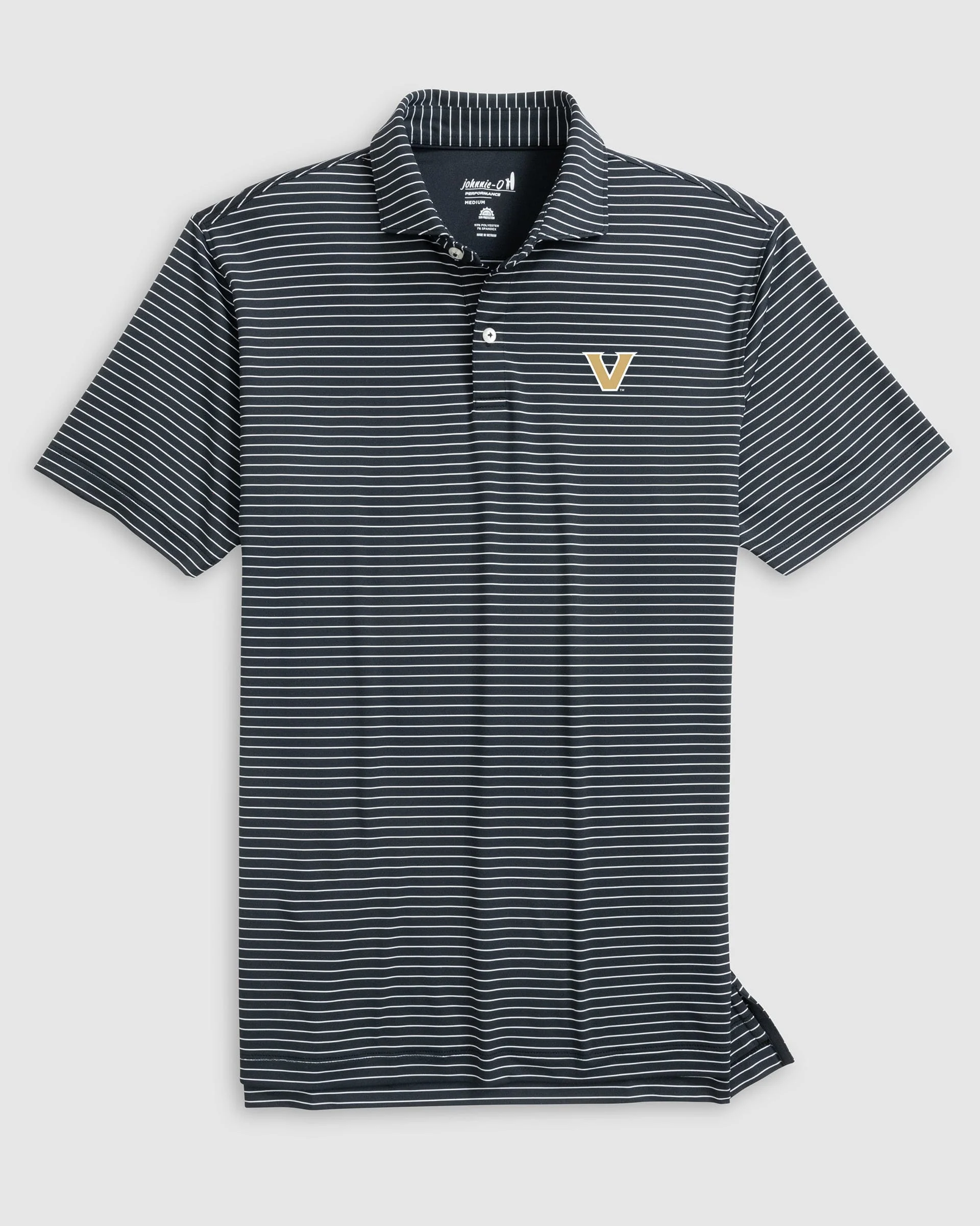 Vanderbilt Beau Striped Performance Jersey Polo