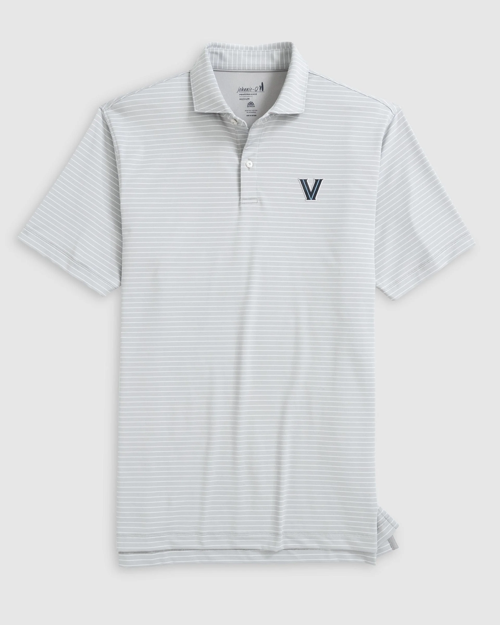 Villanova Beau Striped Performance Jersey Polo - Image 3