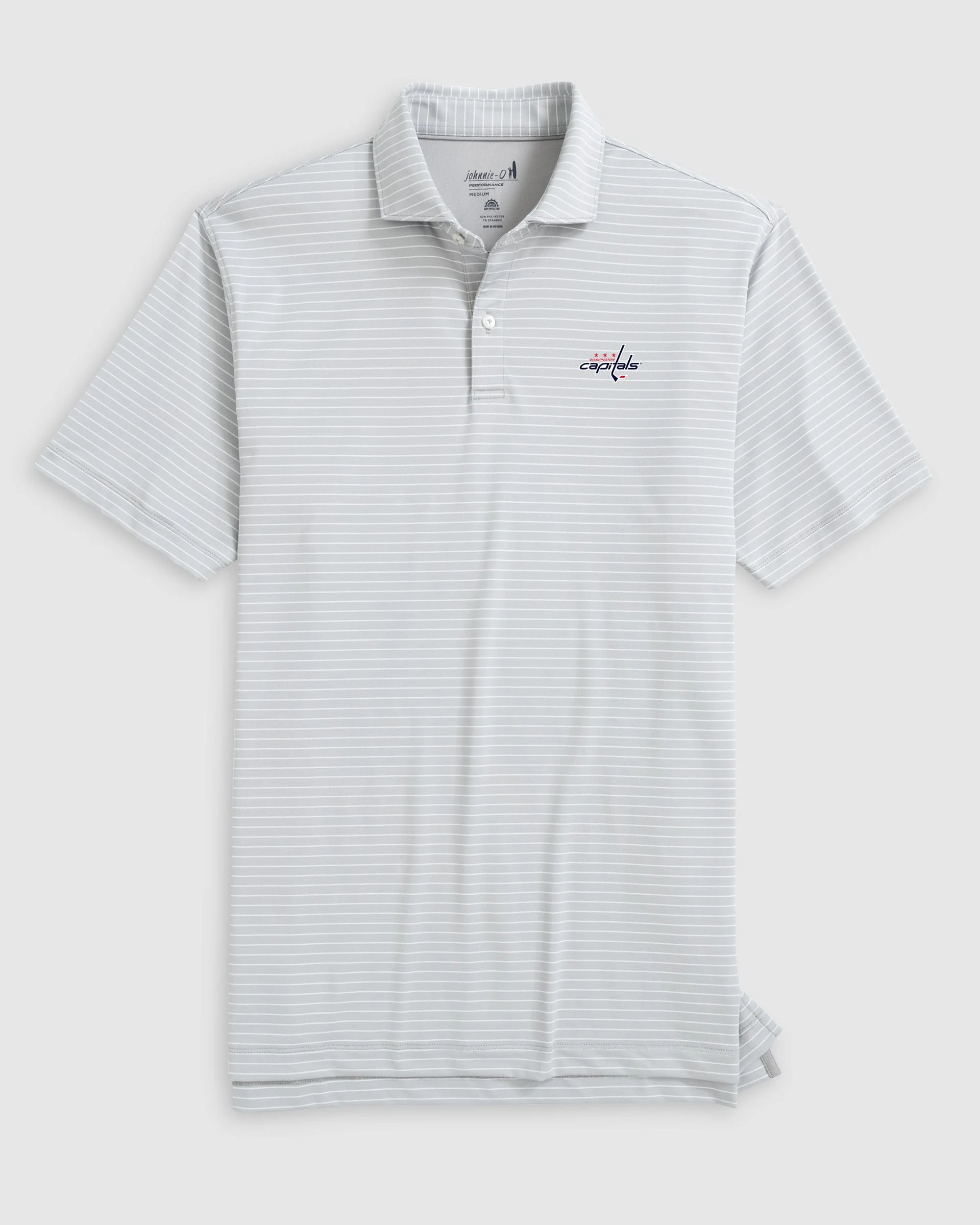 Washington Capitals Beau Striped Performance Jersey Polo - Image 3