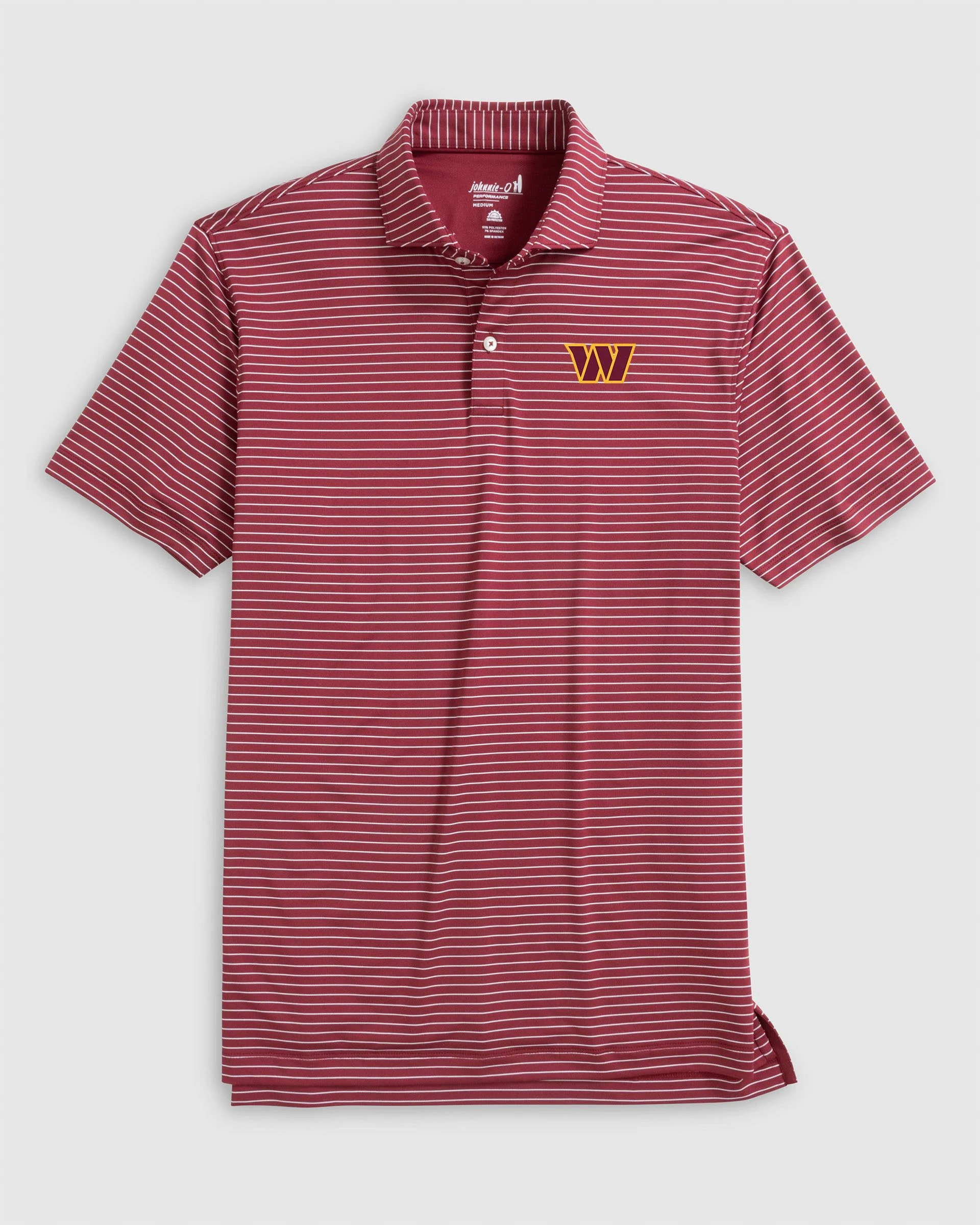 Washington Commanders Beau Striped Performance Jersey Polo - Image 2