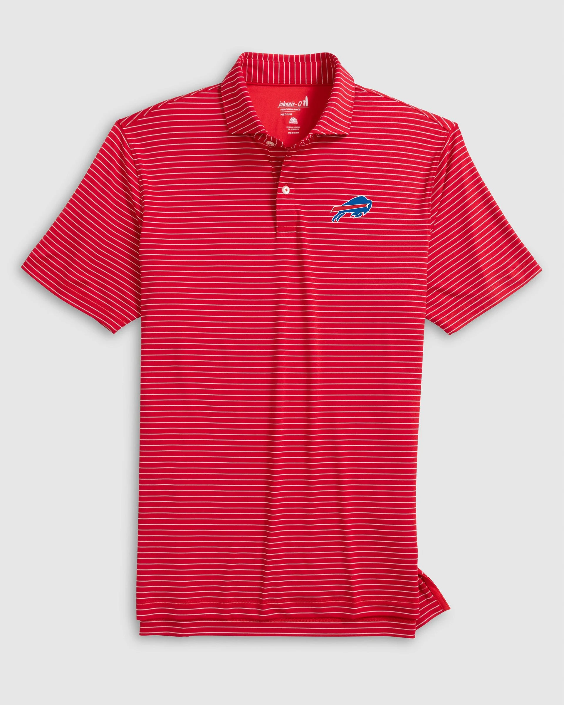 Buffalo Bills Beau Striped Performance Jersey Polo - Image 4