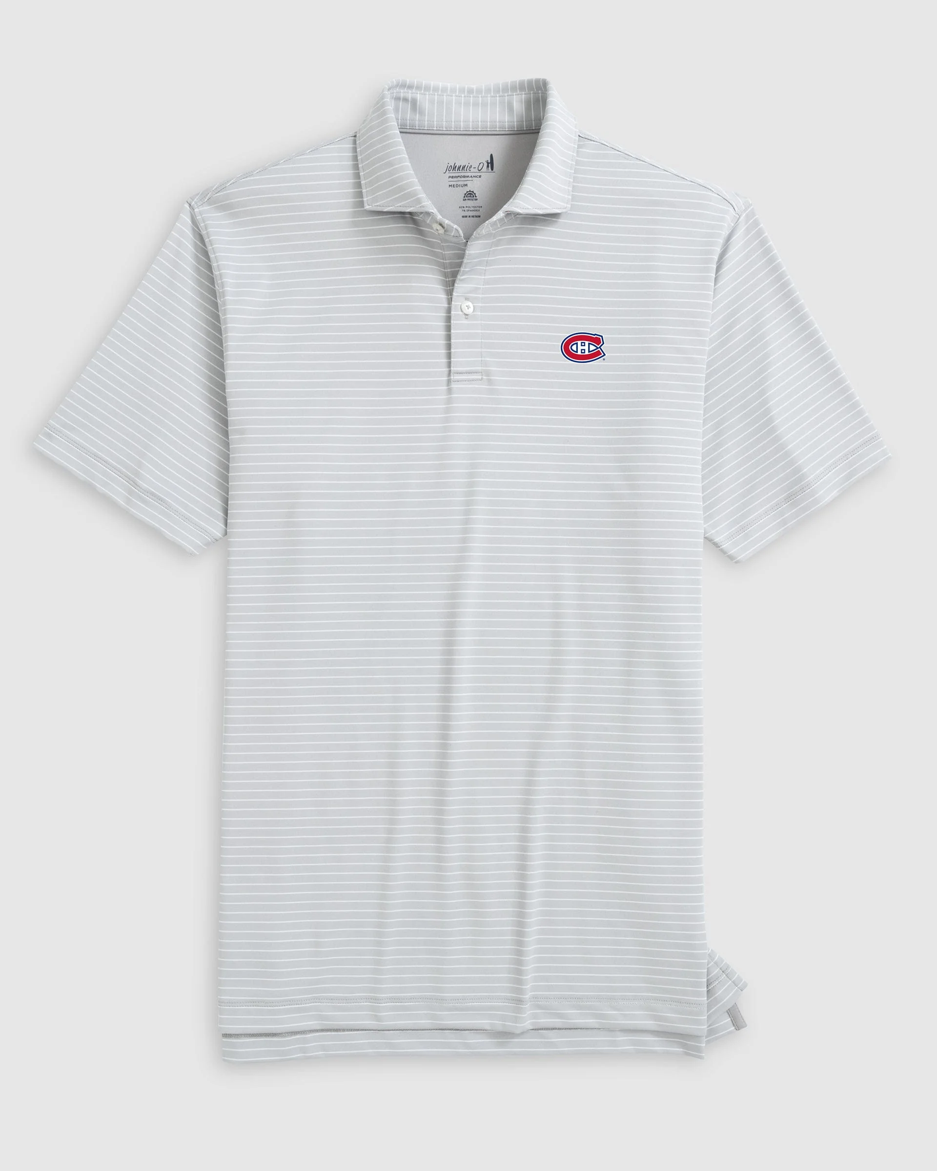 Montreal Canadiens Beau Striped Performance Jersey Polo - Image 3