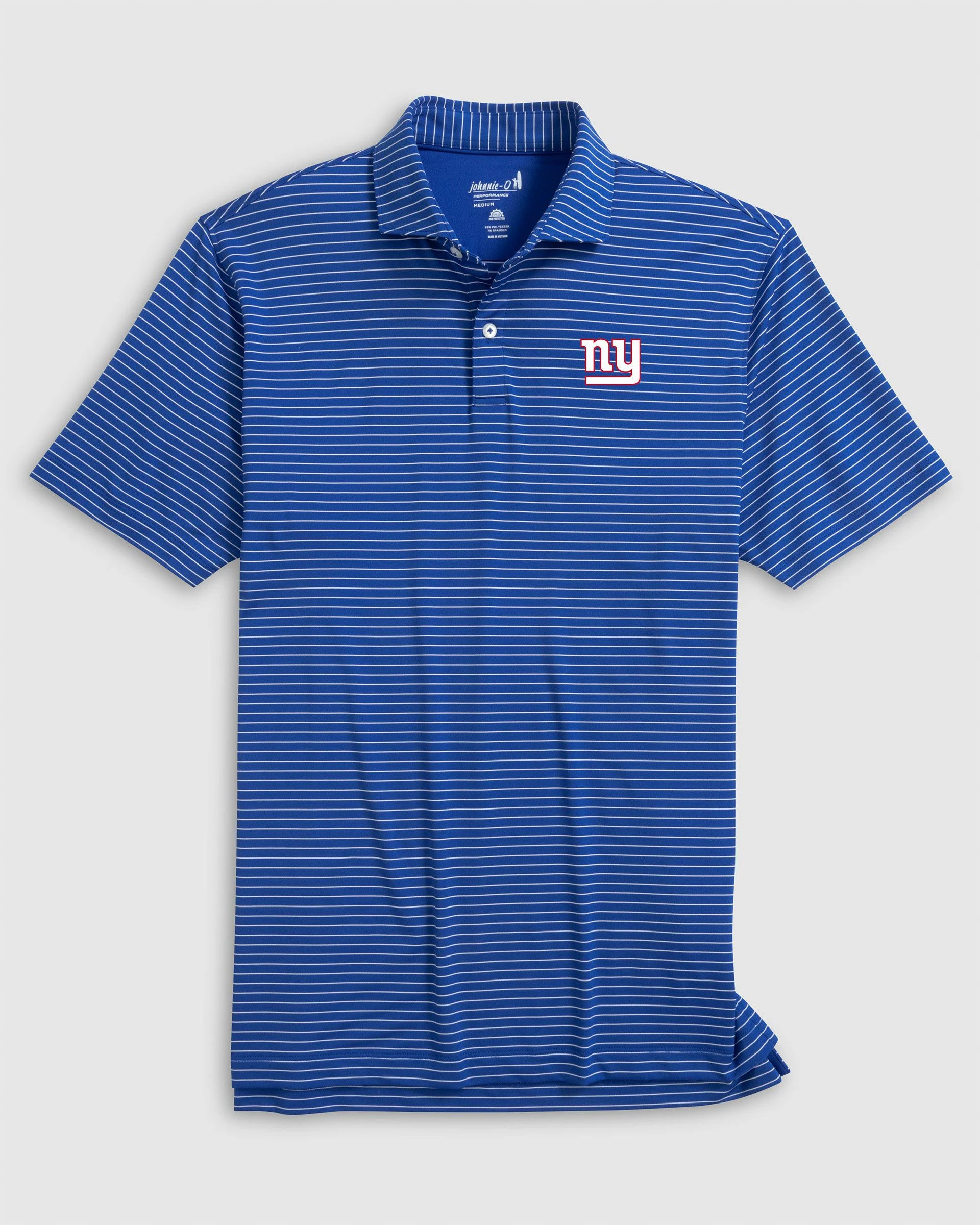 New York Giants Beau Striped Performance Jersey Polo - Image 3