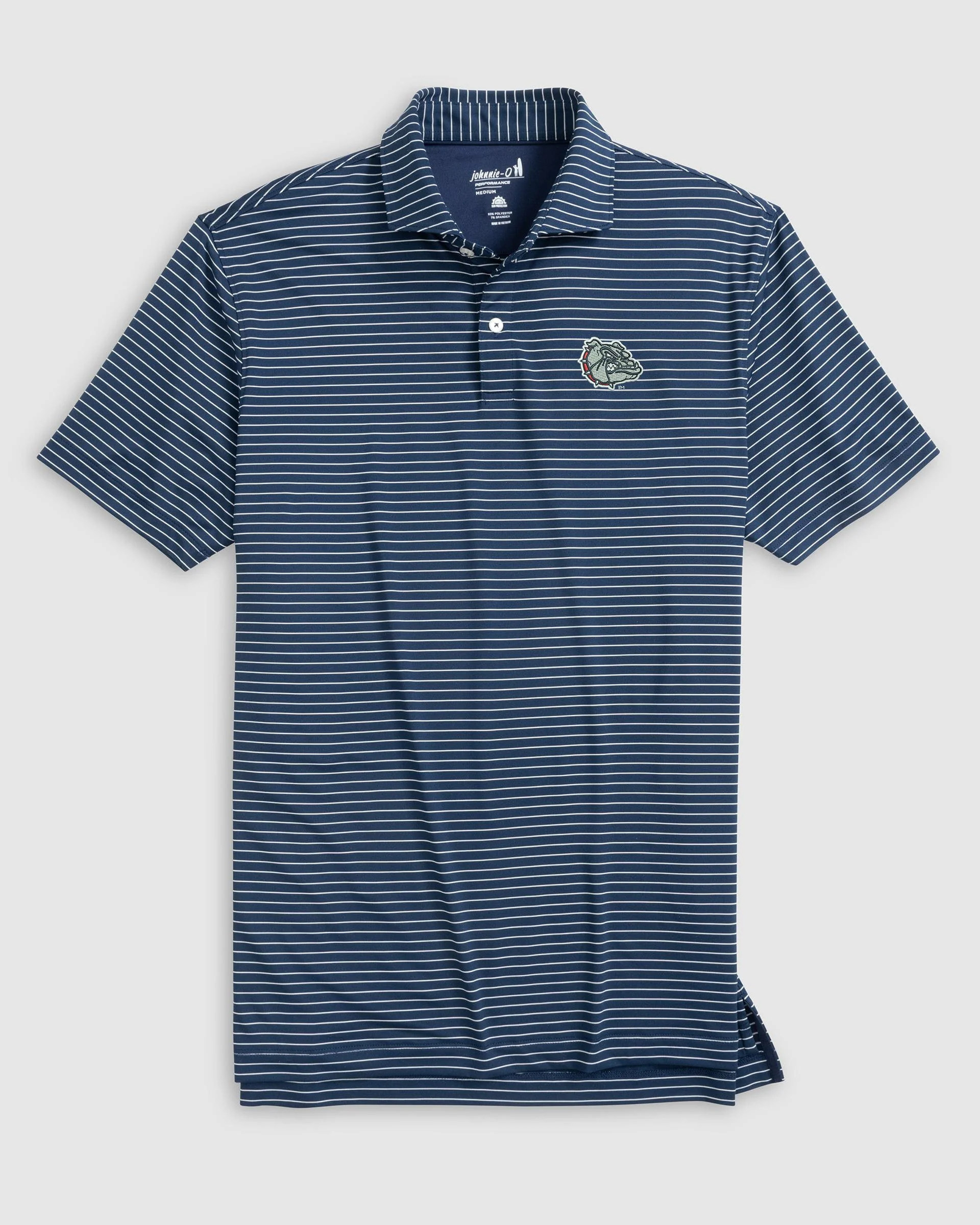 Gonzaga Beau Striped Performance Jersey Polo - Image 2