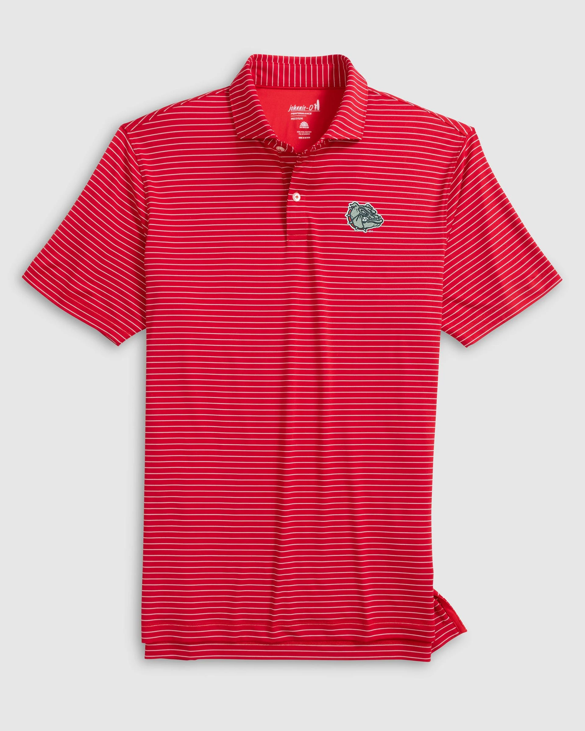 Gonzaga Beau Striped Performance Jersey Polo - Image 3