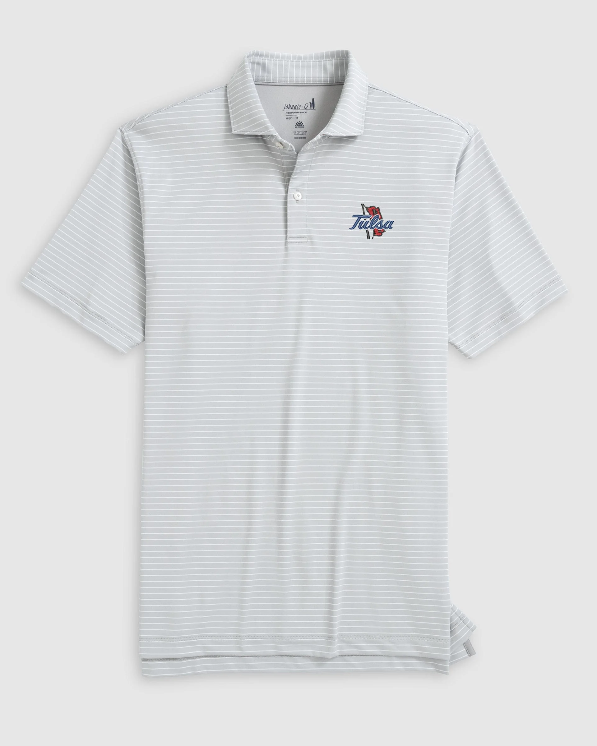 Tulsa Beau Striped Performance Jersey Polo - Image 4