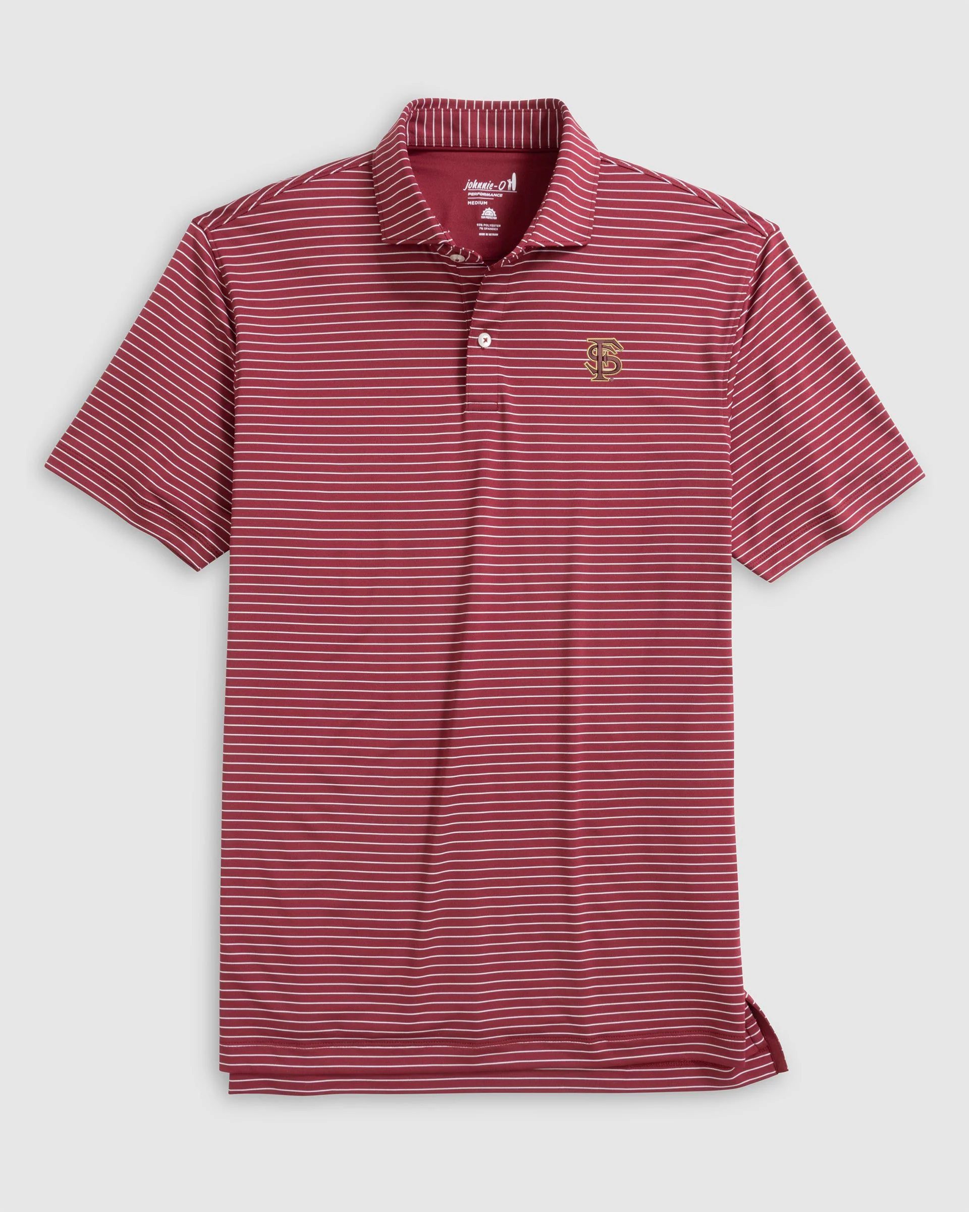 Florida State Beau Striped Performance Jersey Polo - Baseball Logo - Image 2
