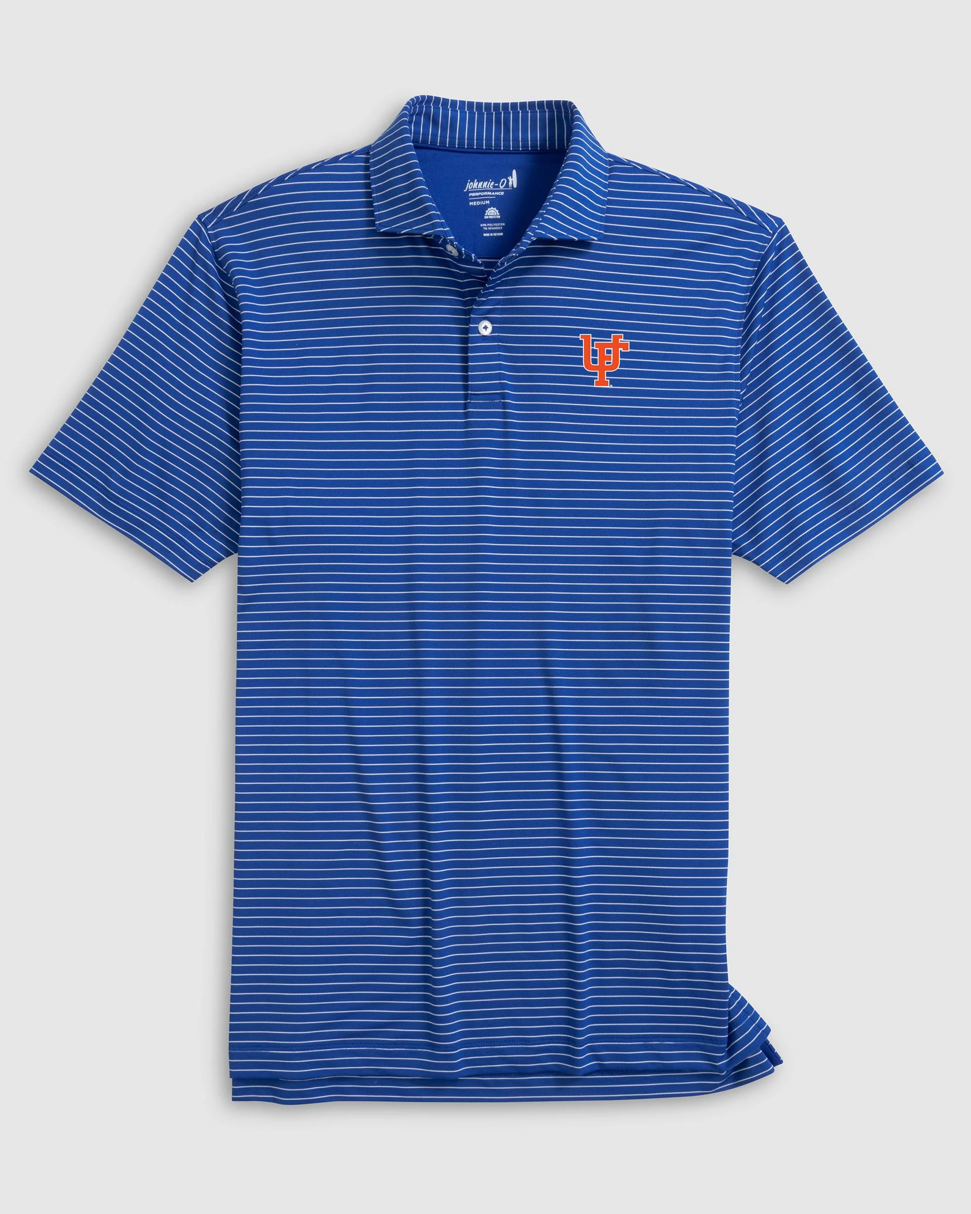 Florida Beau Striped Performance Jersey Polo - Vault Logo - Image 3