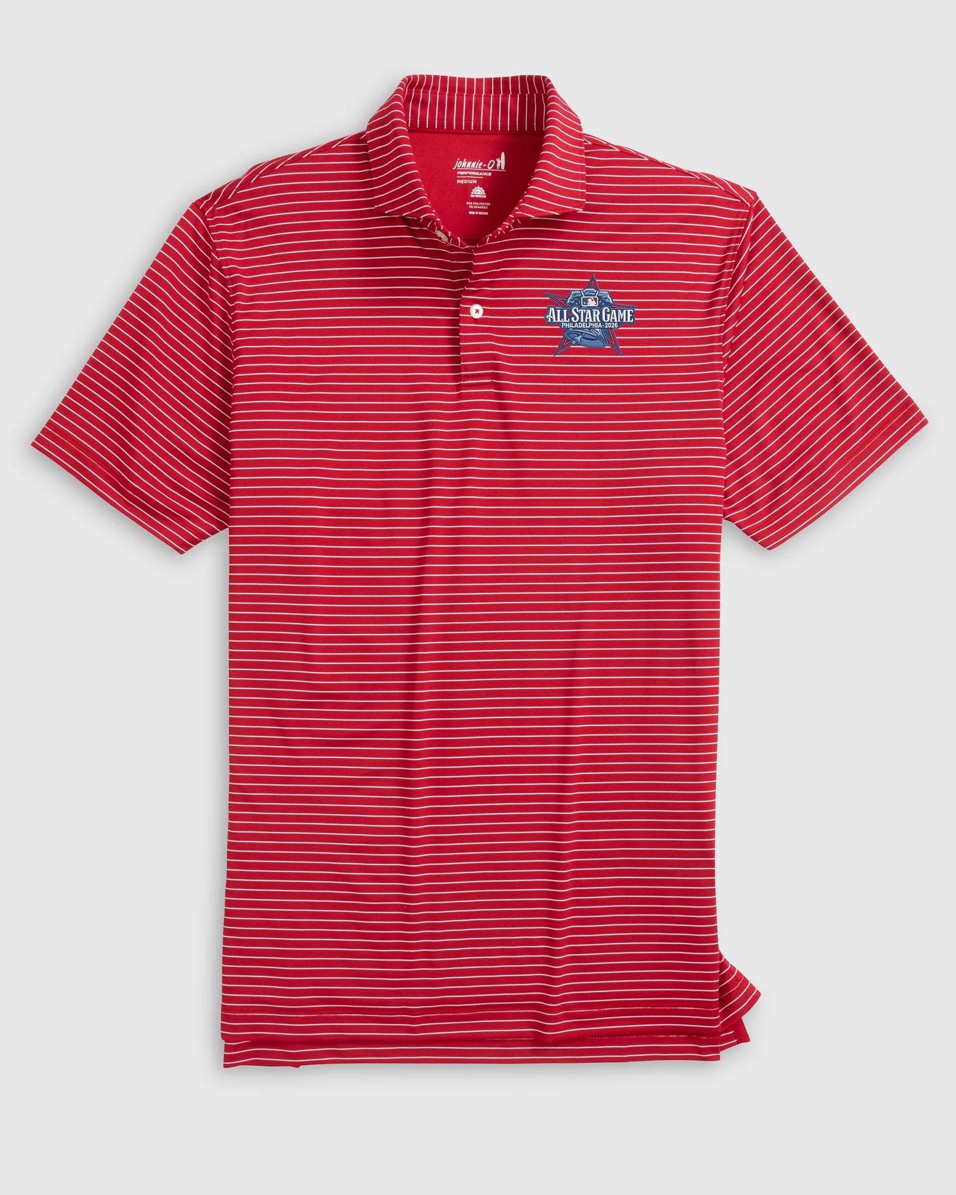 2026 MLB All Star Game Beau Striped Performance Jersey Polo