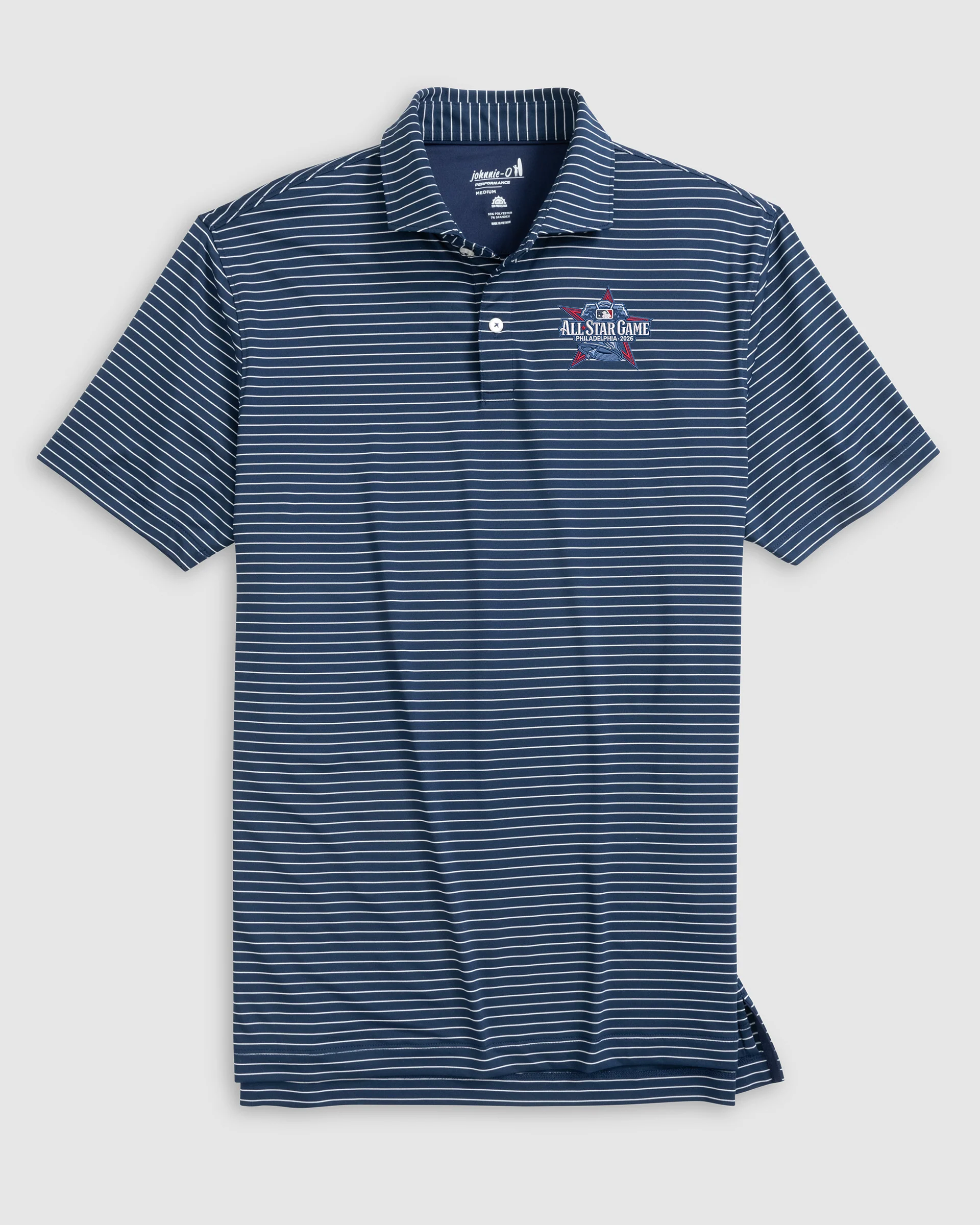 2026 MLB All Star Game Beau Striped Performance Jersey Polo - Image 2