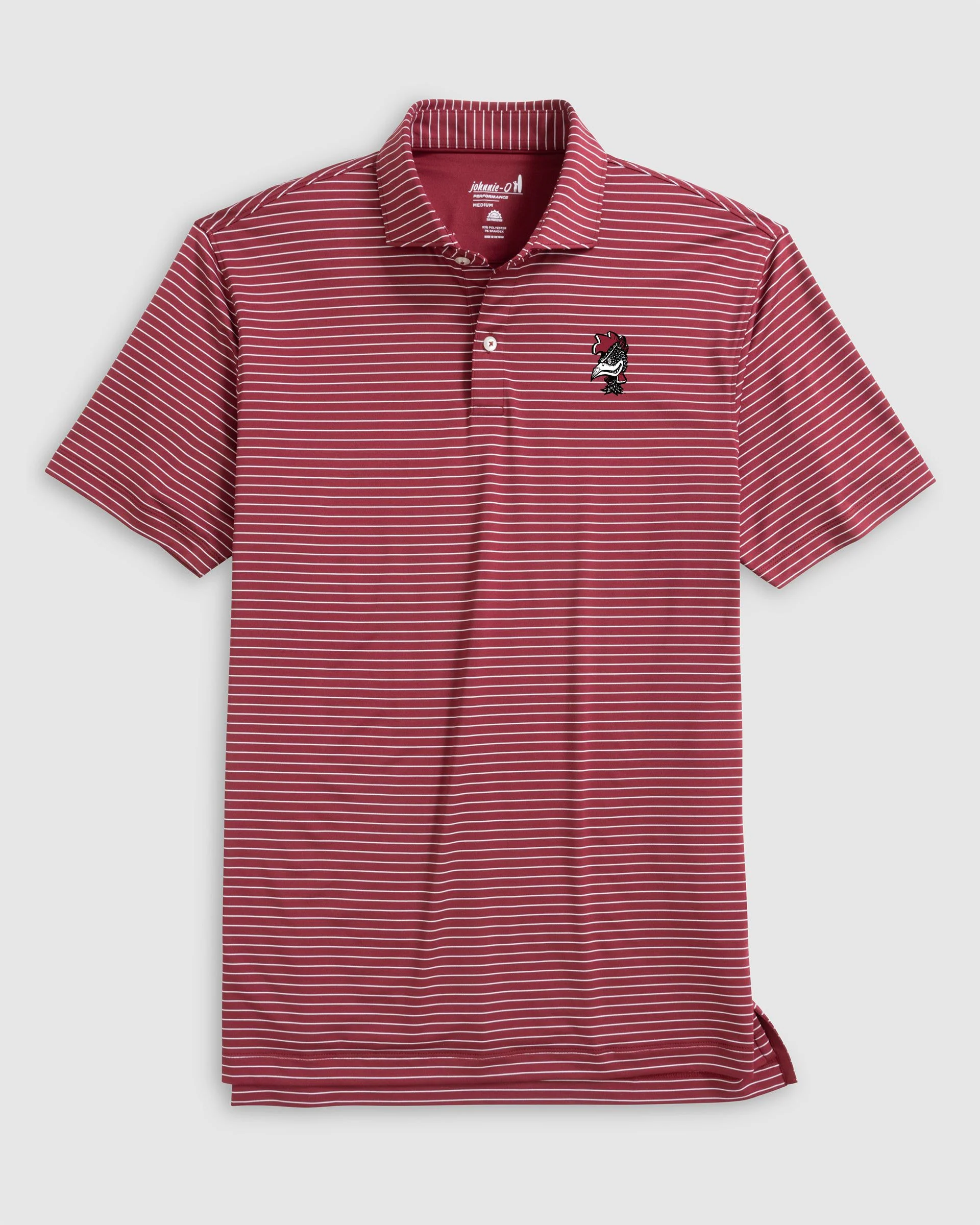 South Carolina Beau Striped Performance Jersey Polo - Vault Logo - Image 2