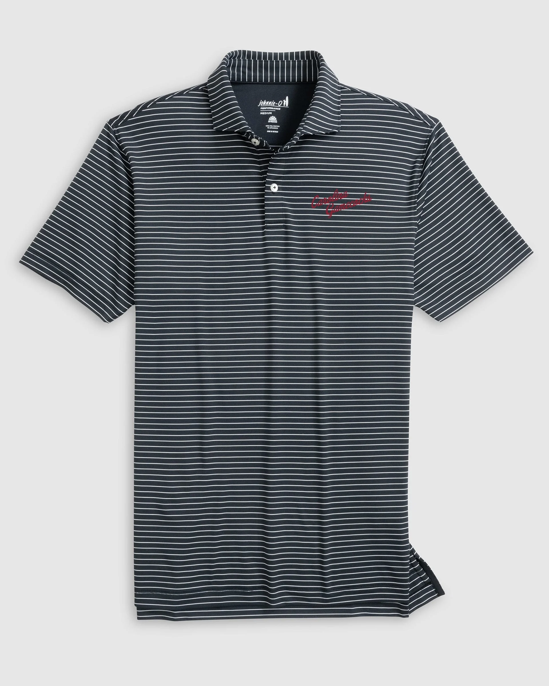 South Carolina Beau Striped Performance Jersey Polo - Vault Logo