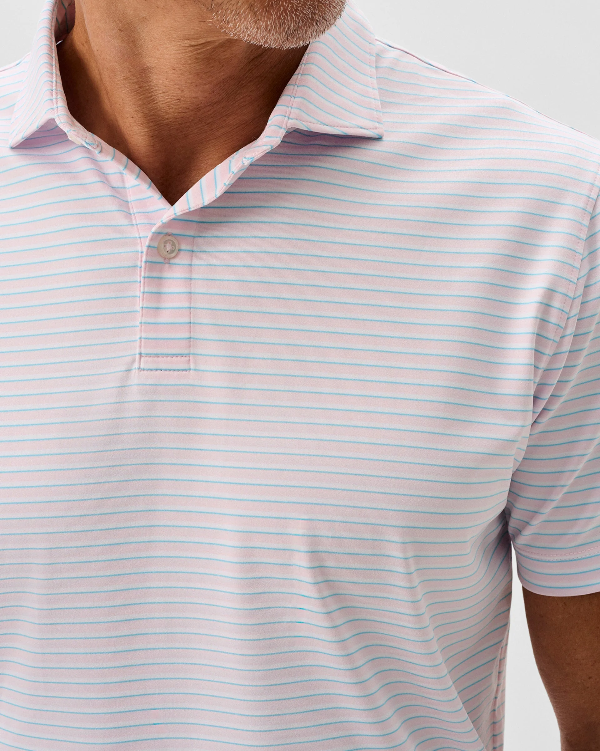 Performance Jersey Polo - Rez Stripe