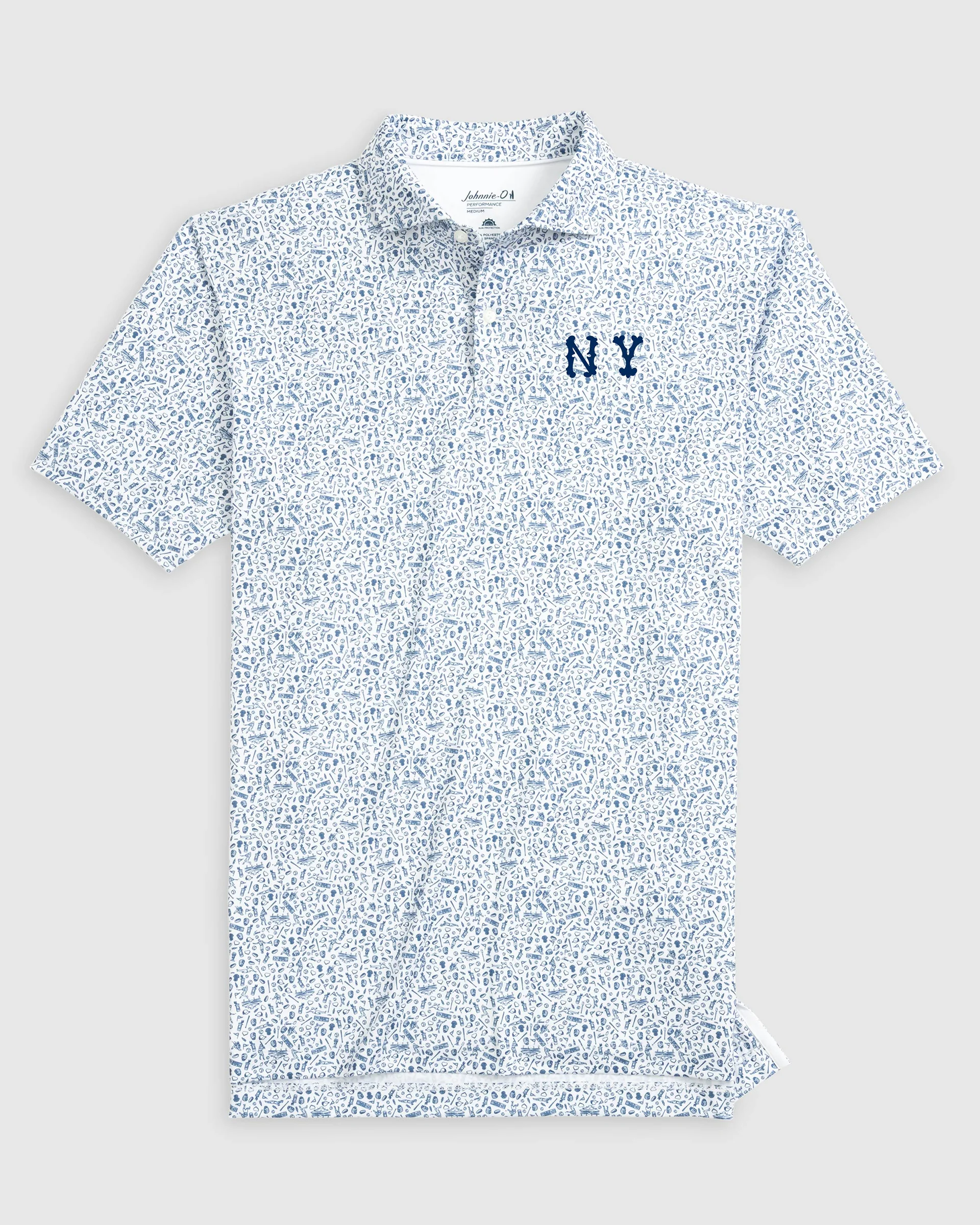 New York Yankees Rally Cap Performance Polo - Cooperstown Logo