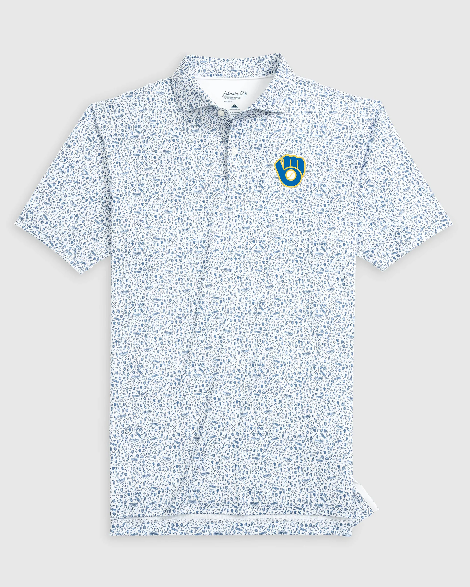 Milwaukee Brewers Rally Cap Performance Polo - Cooperstown Logo - Image 2