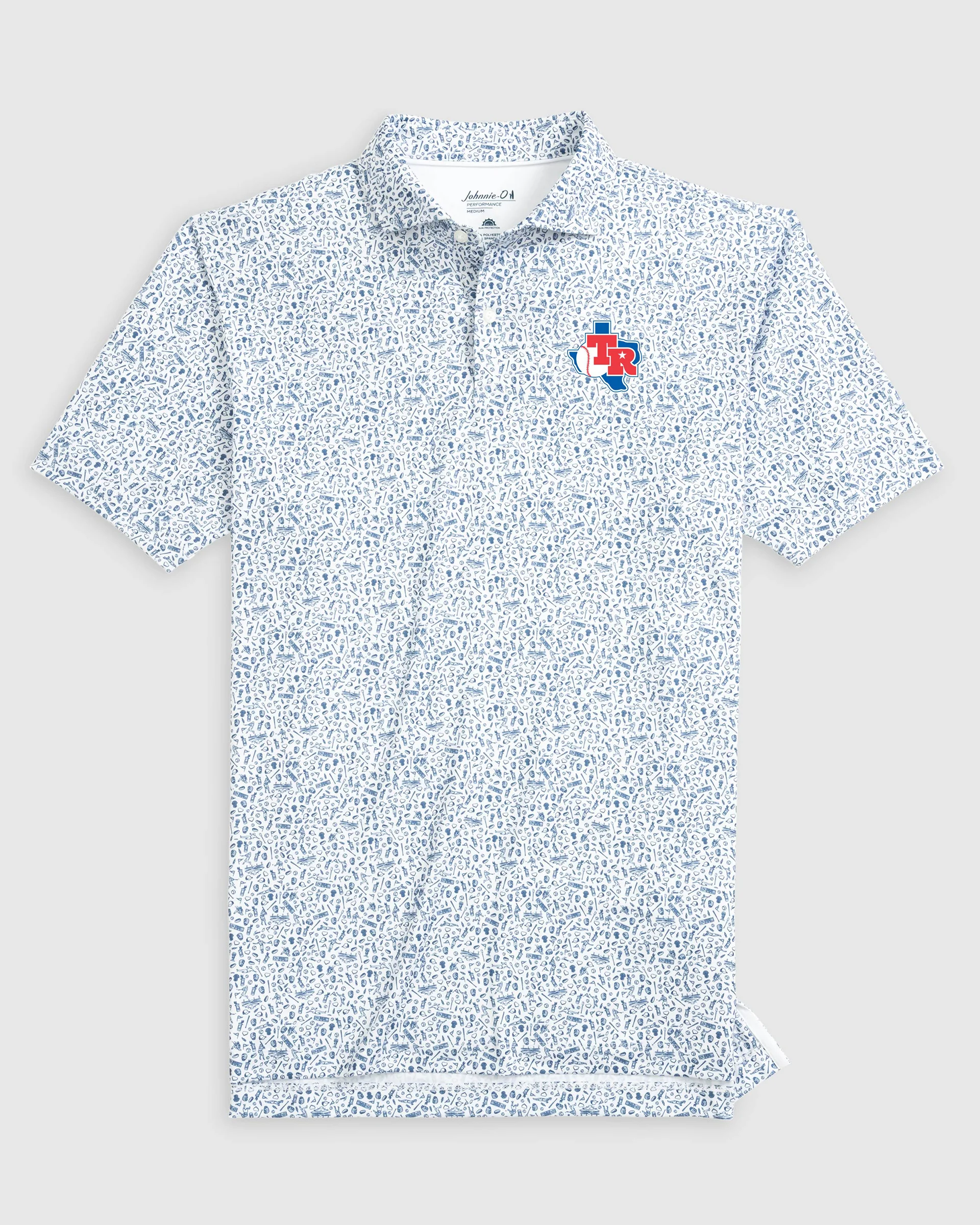Texas Rangers Rally Cap Performance Polo - Cooperstown Logo - Image 2