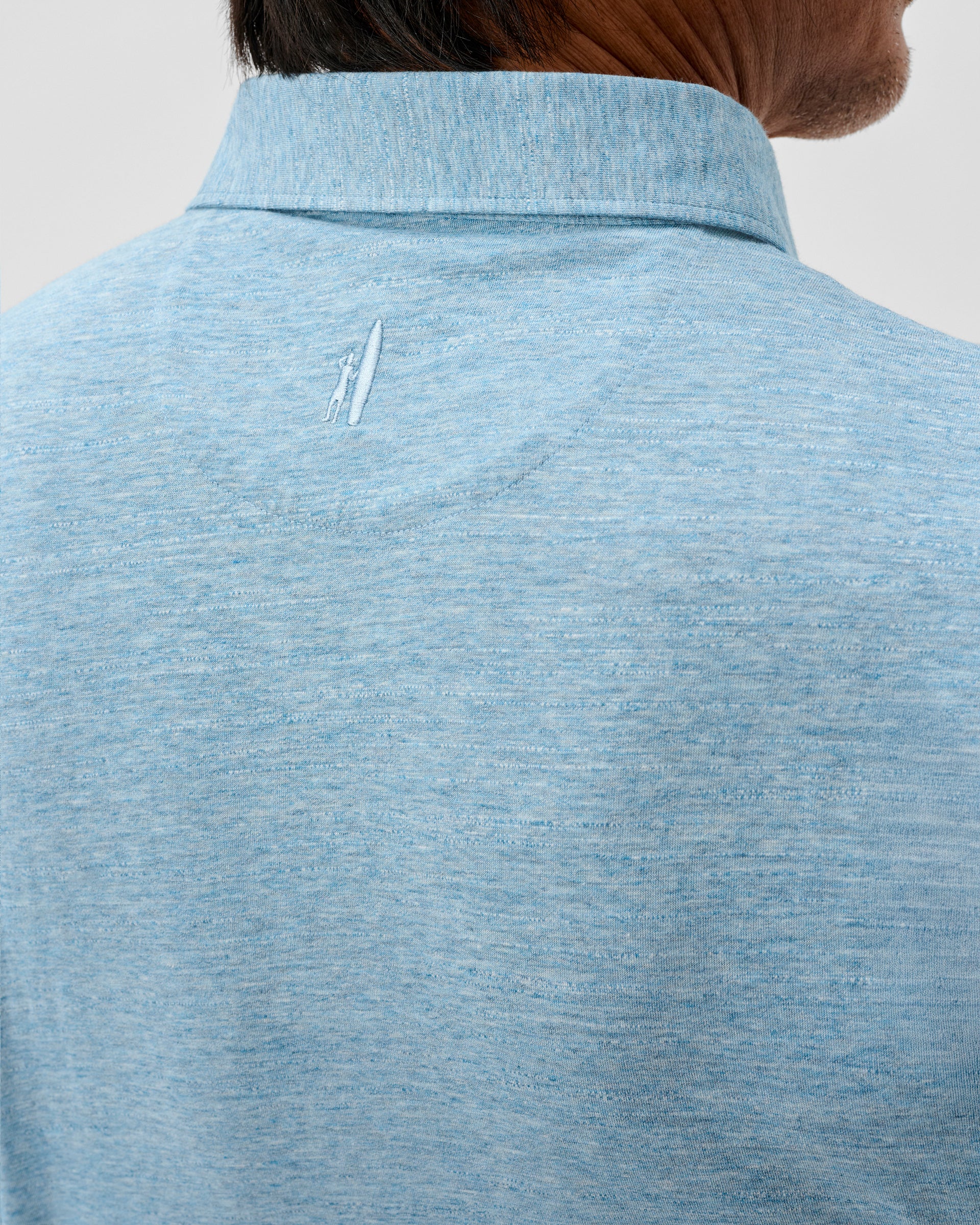 Slub Cotton Blend Polo - Starnes Heathered - Image 3