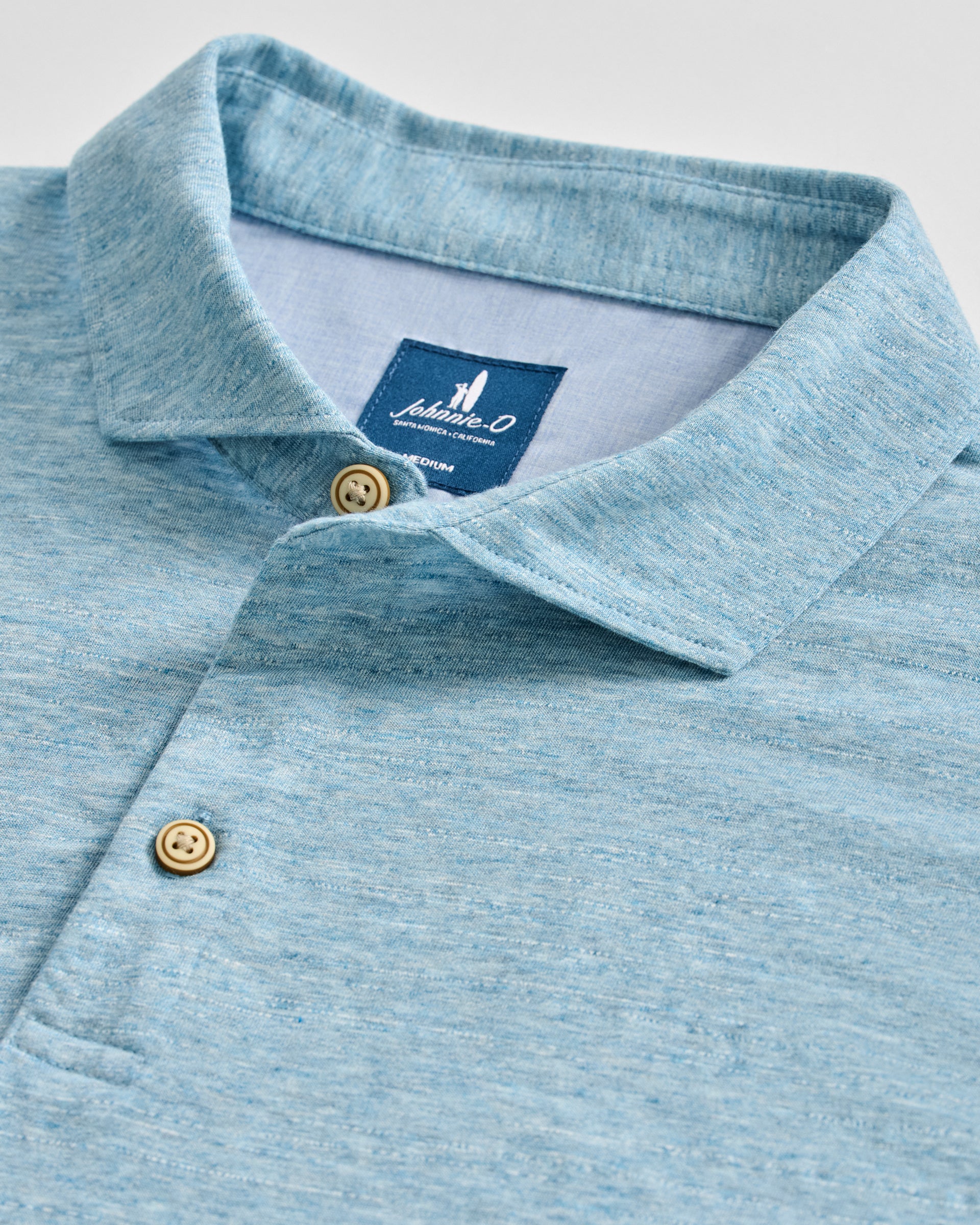 Slub Cotton Blend Polo - Starnes Heathered - Image 4