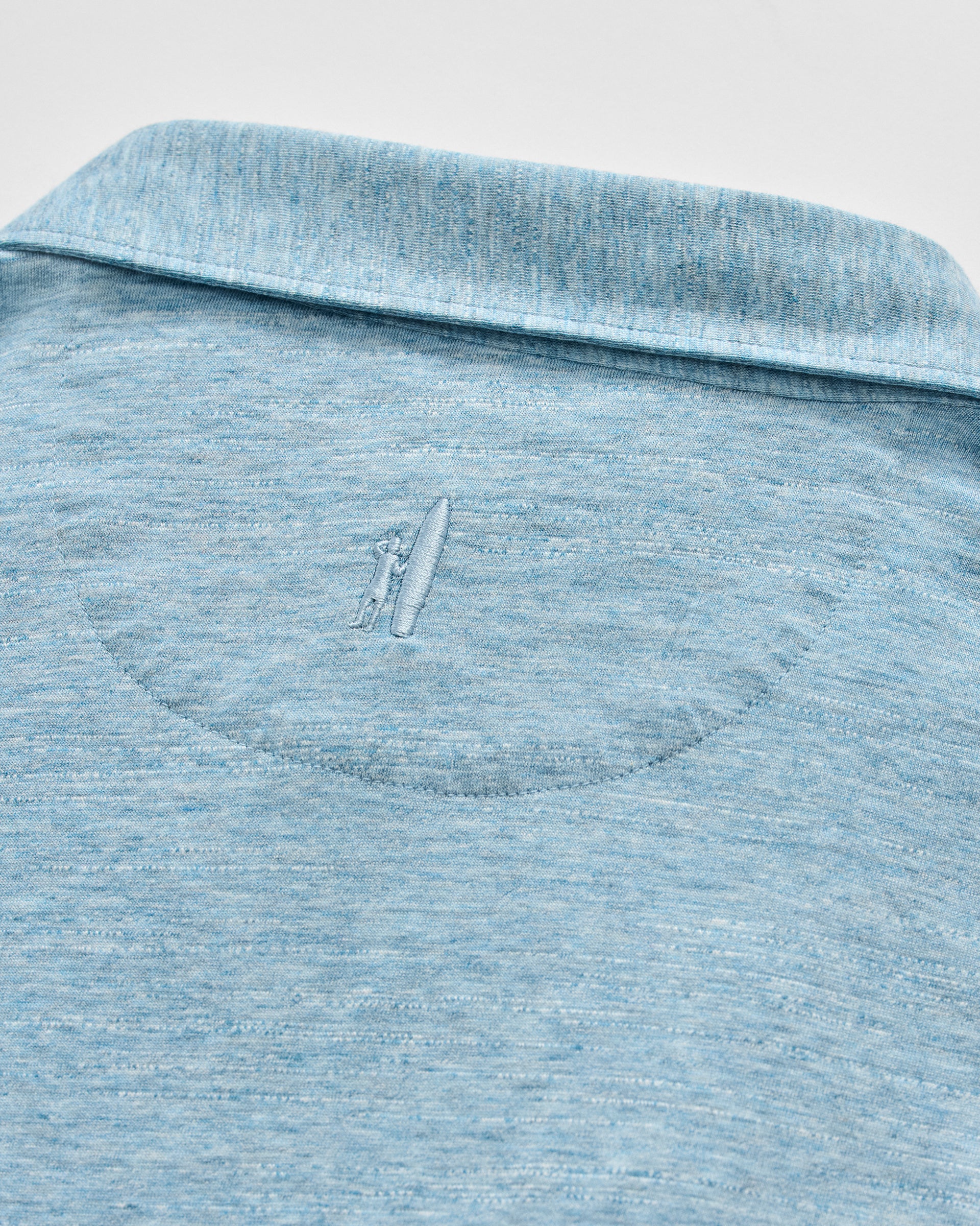Slub Cotton Blend Polo - Starnes Heathered - Image 6