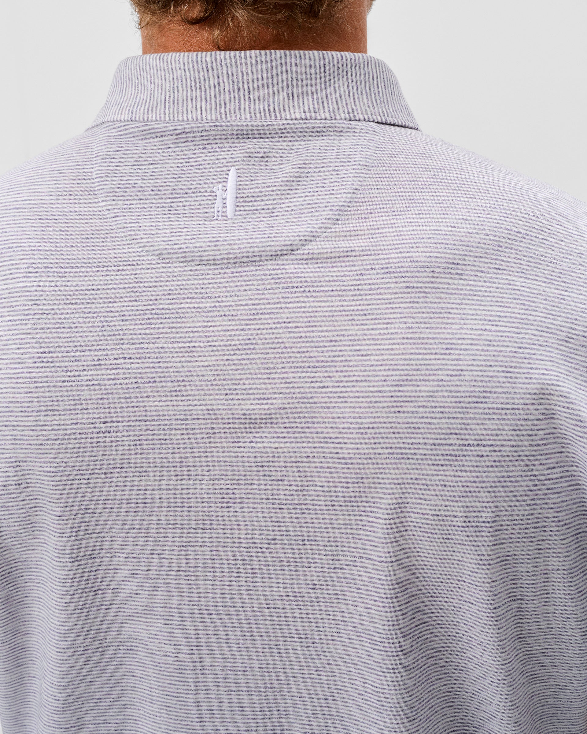 Slub Cotton Blend Polo - Thatcher Stripe - Image 3
