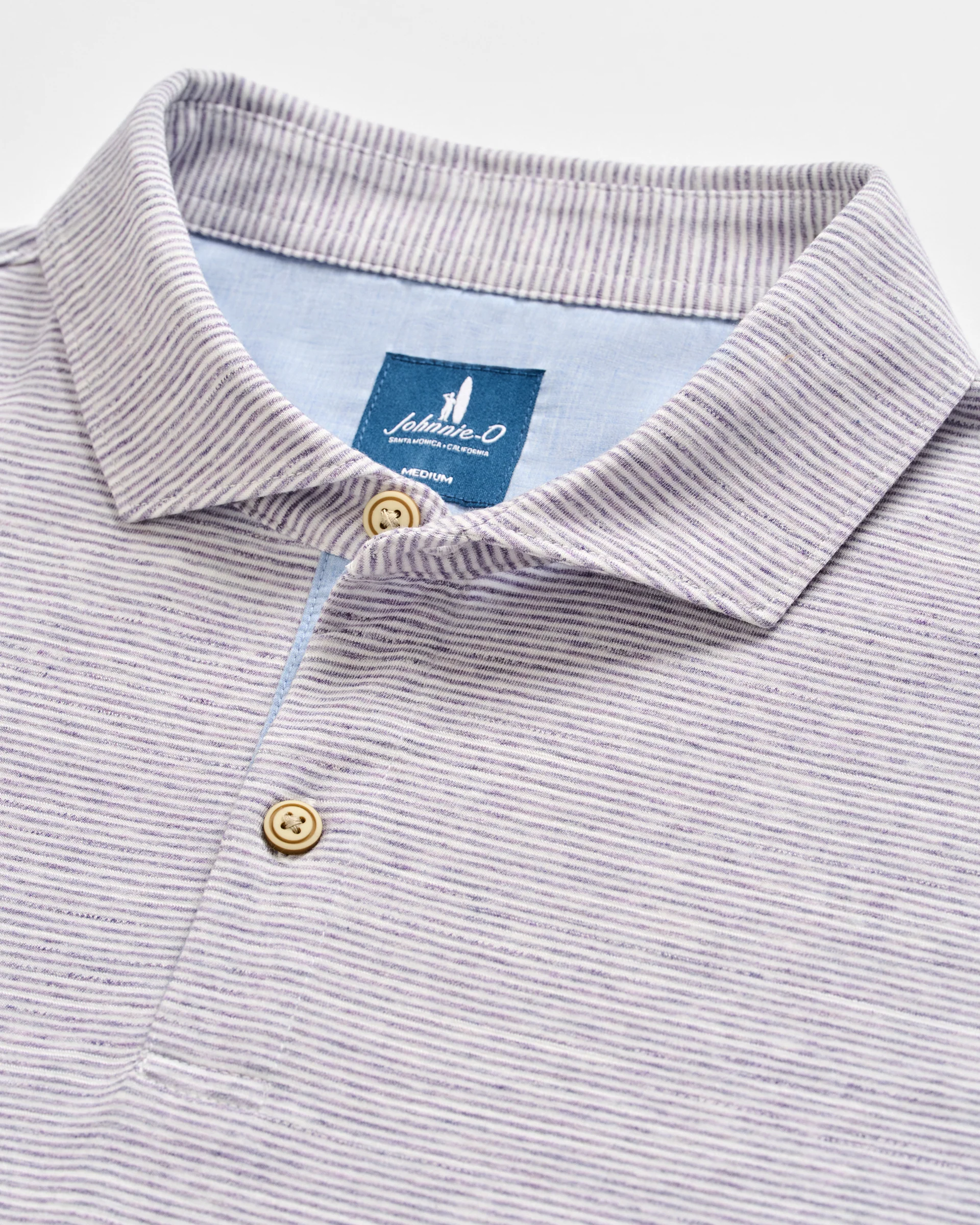Slub Cotton Blend Polo - Thatcher Stripe - Image 6