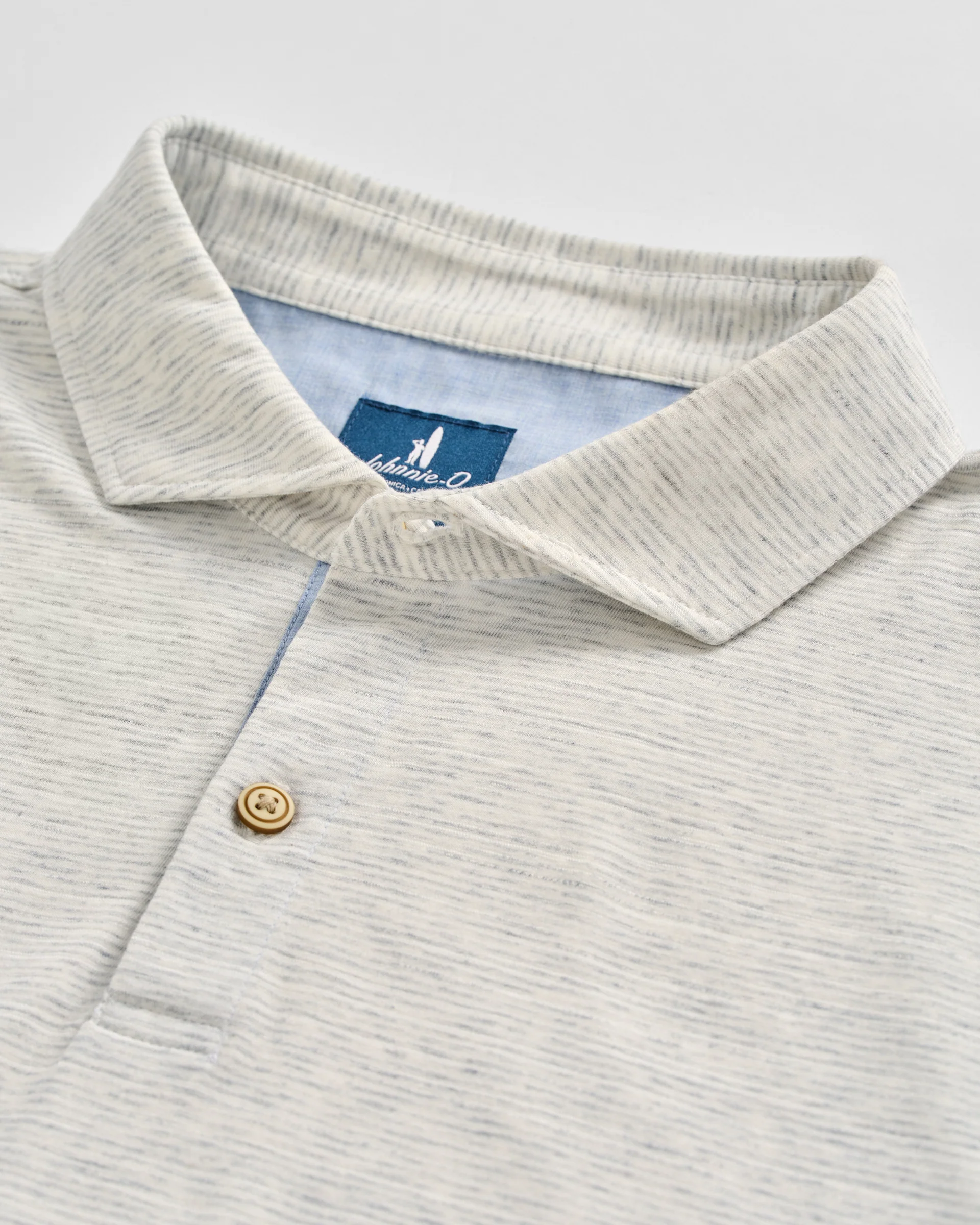 Slub Cotton Blend Polo - Thatcher Stripe - Image 5