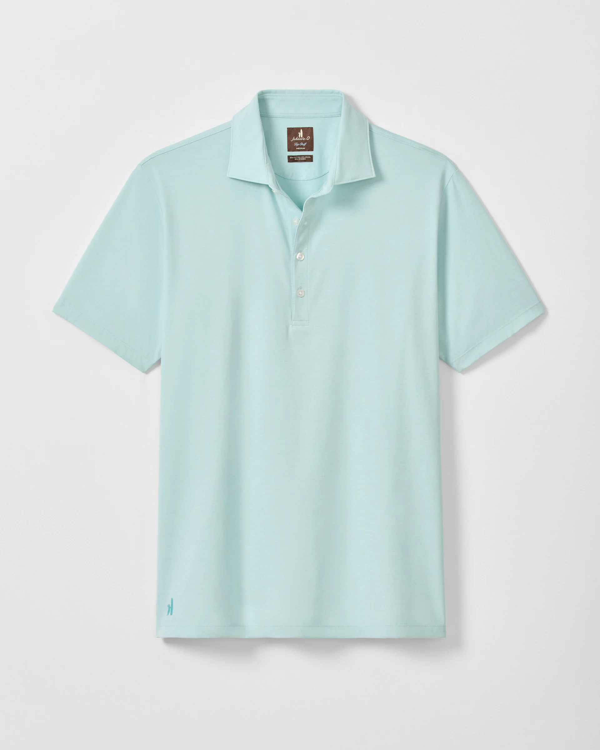 Fine Pique Knit 4-Button Polo - Elba Solid - Image 3