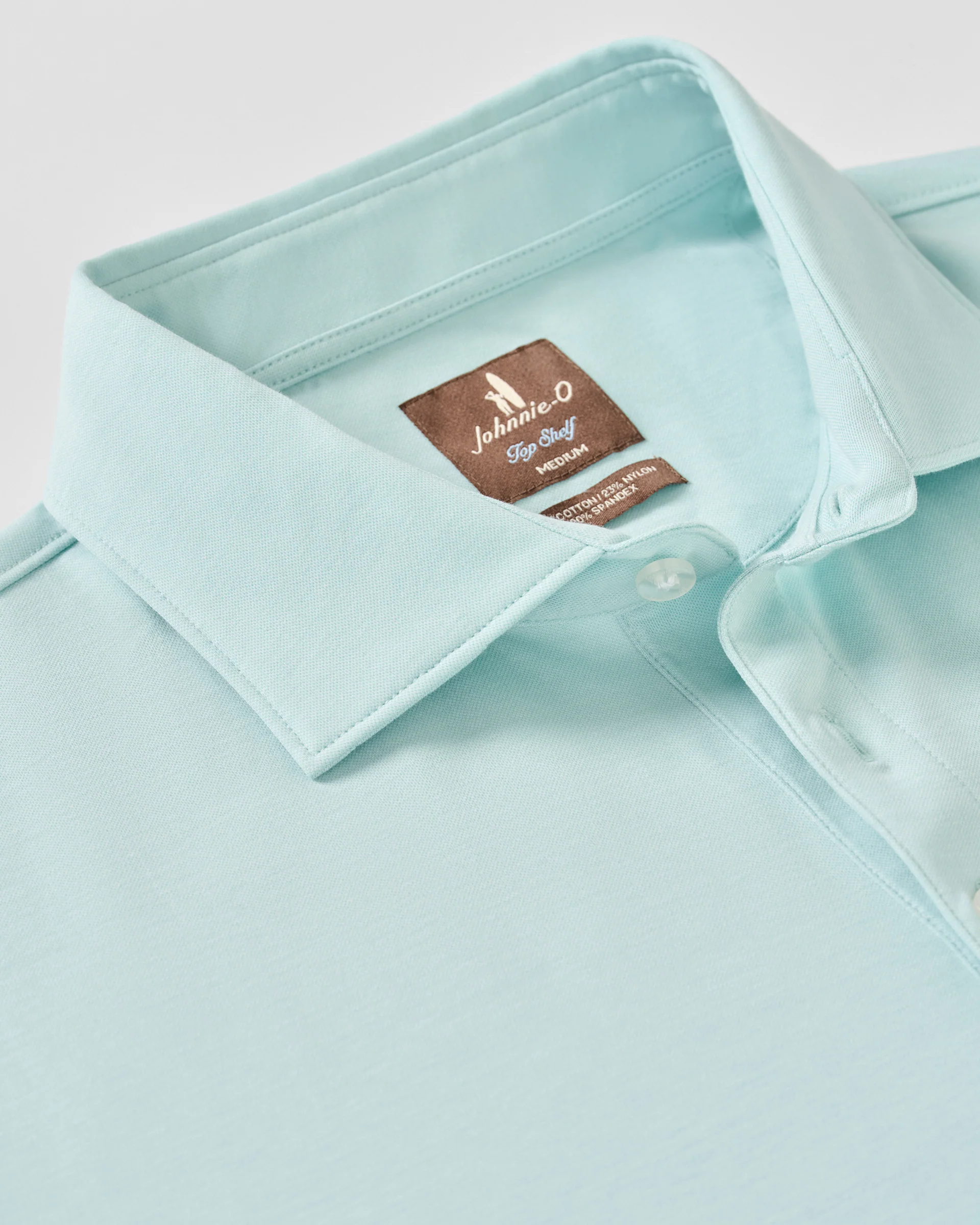 Fine Pique Knit 4-Button Polo - Elba Solid - Image 4