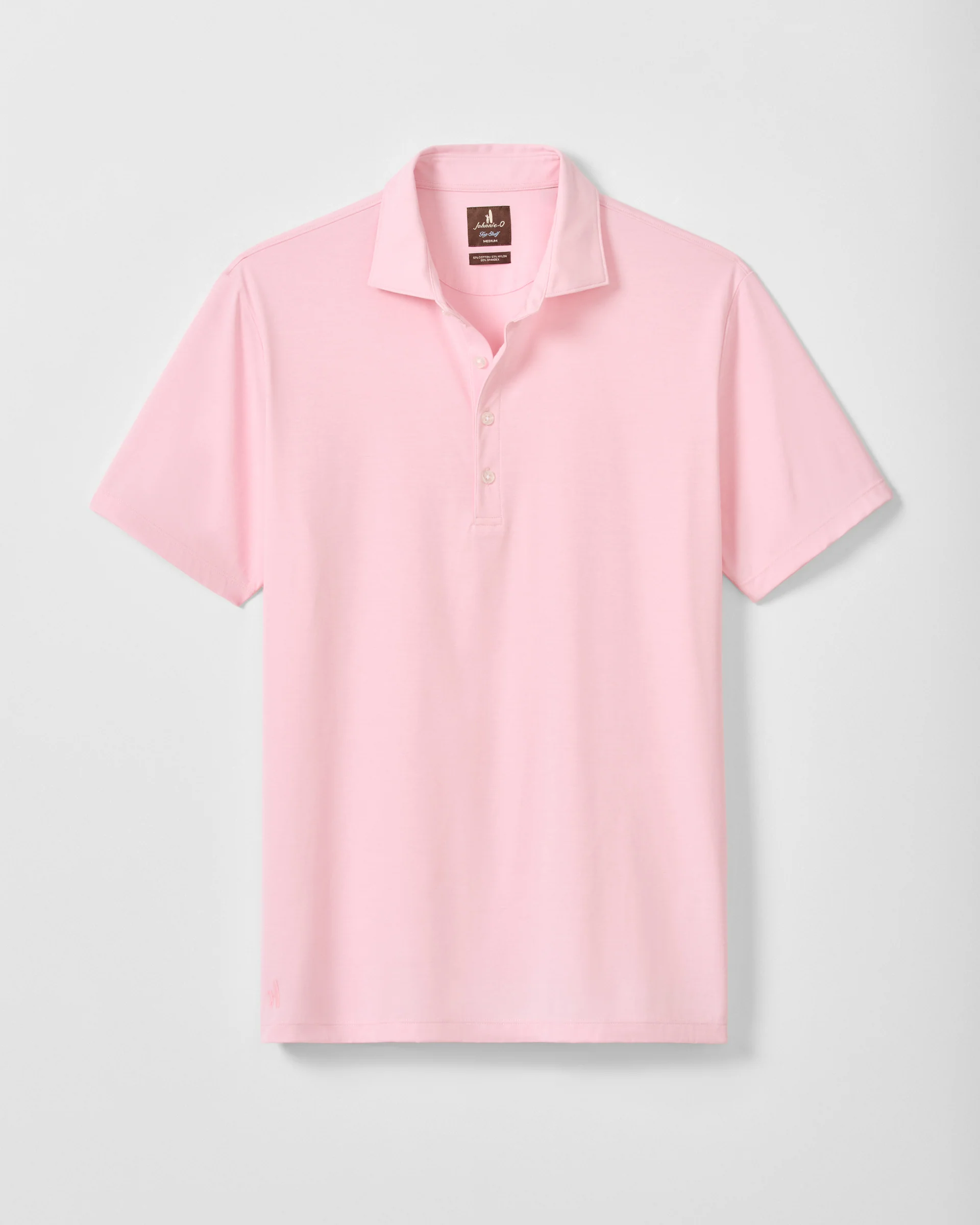 Fine Pique Knit 4-Button Polo - Elba Solid - Image 3