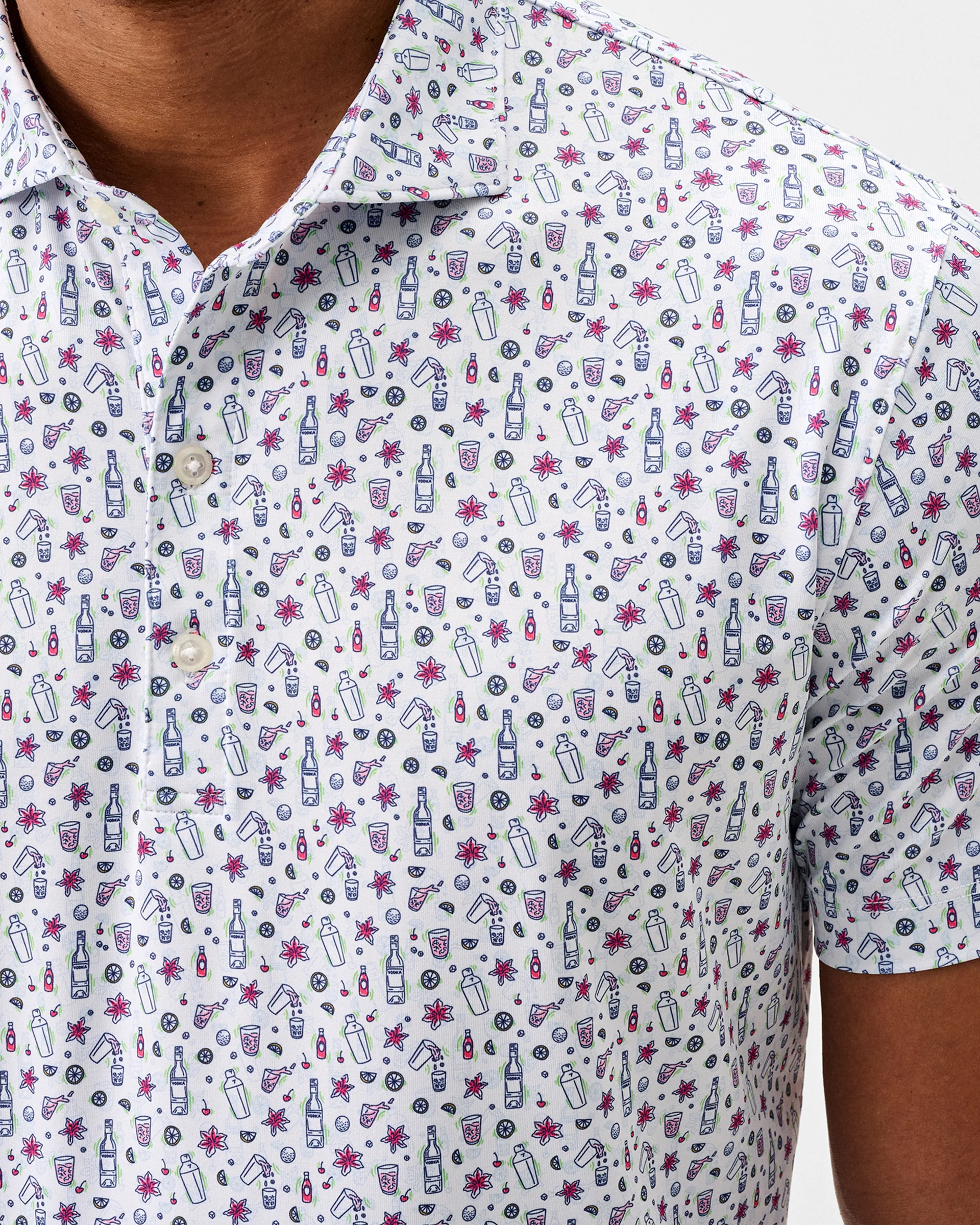 Performance Jersey Polo - Petal Punch