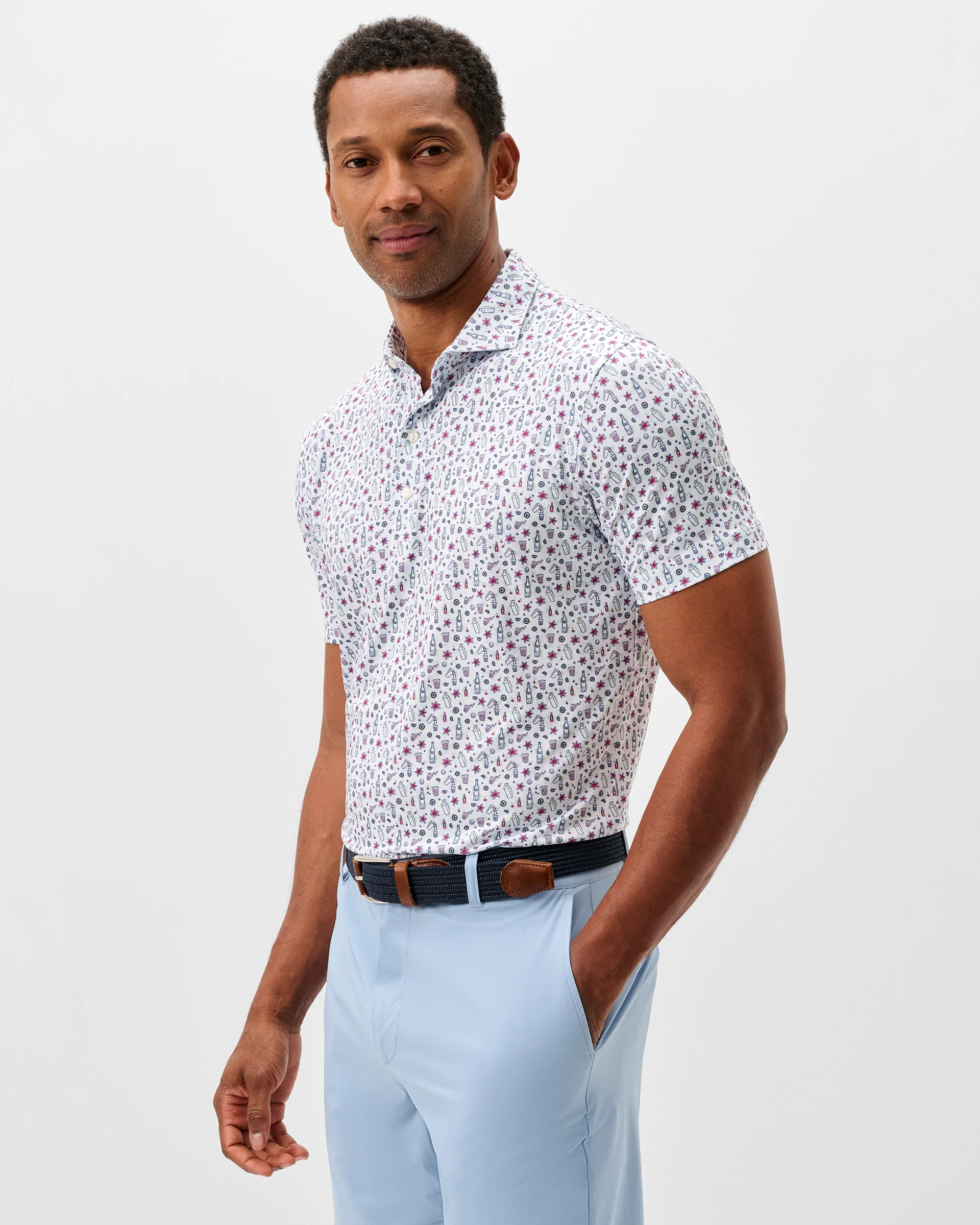 Performance Jersey Polo - Petal Punch - Image 2