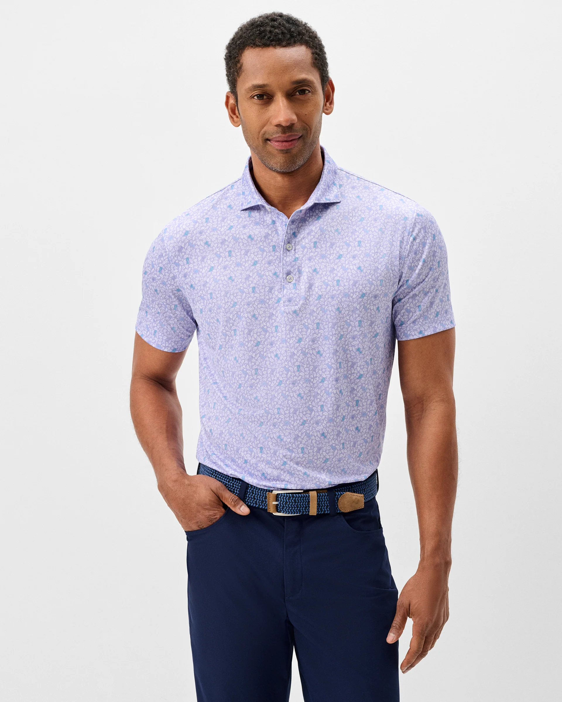 Performance Jersey Polo - Island Cocktail - Image 2