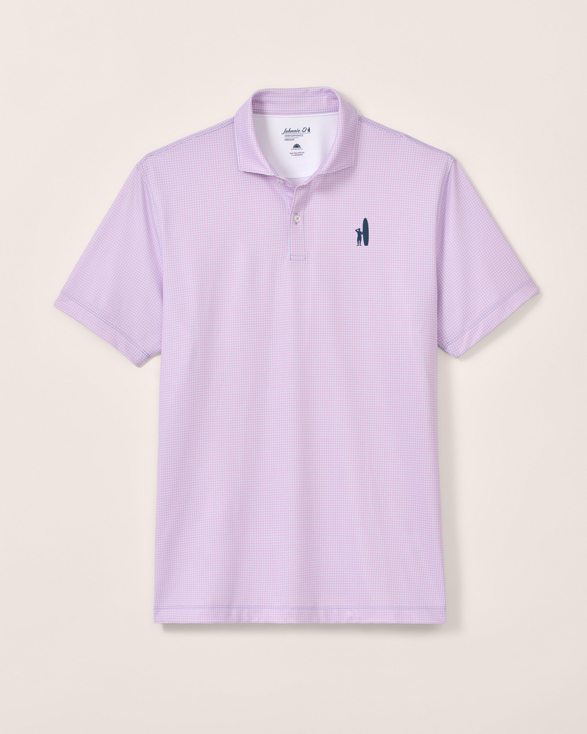 Custom Surfer Logo Performance Jersey Polo - Dot Neat - Image 4