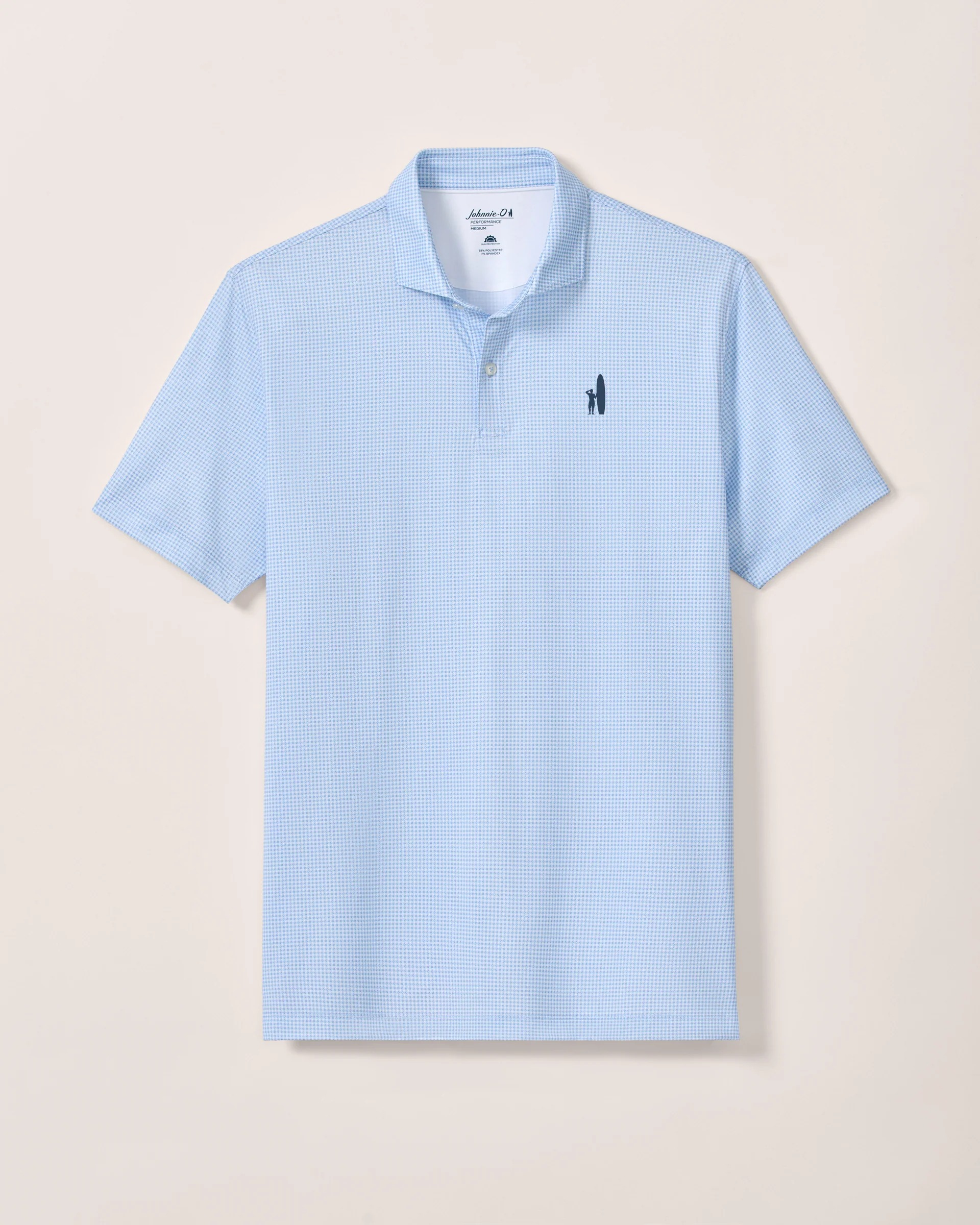 Custom Surfer Logo Performance Jersey Polo - Dot Neat - Image 3