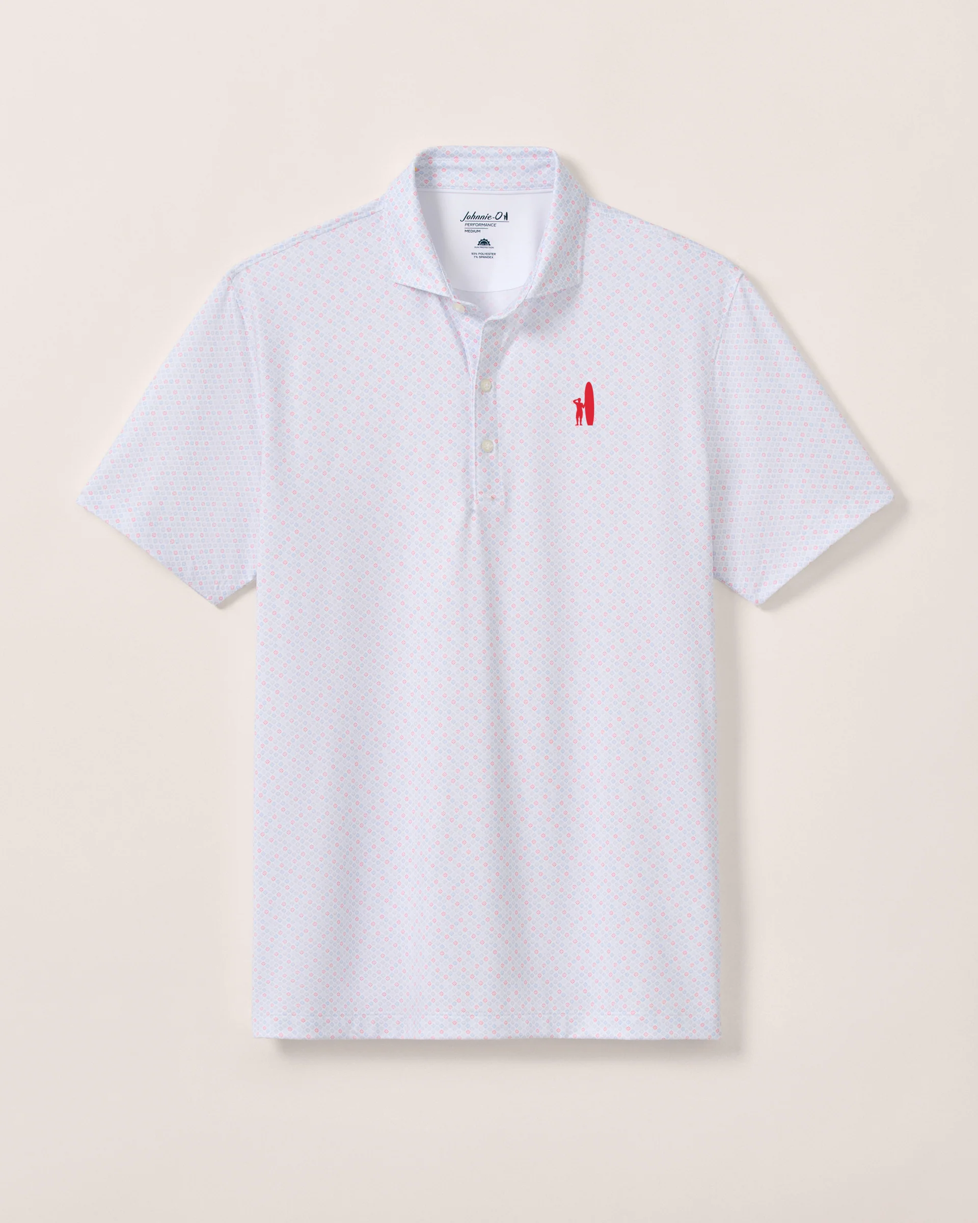 Custom Surfer Logo Performance Jersey Polo - Pip Floral - Image 5