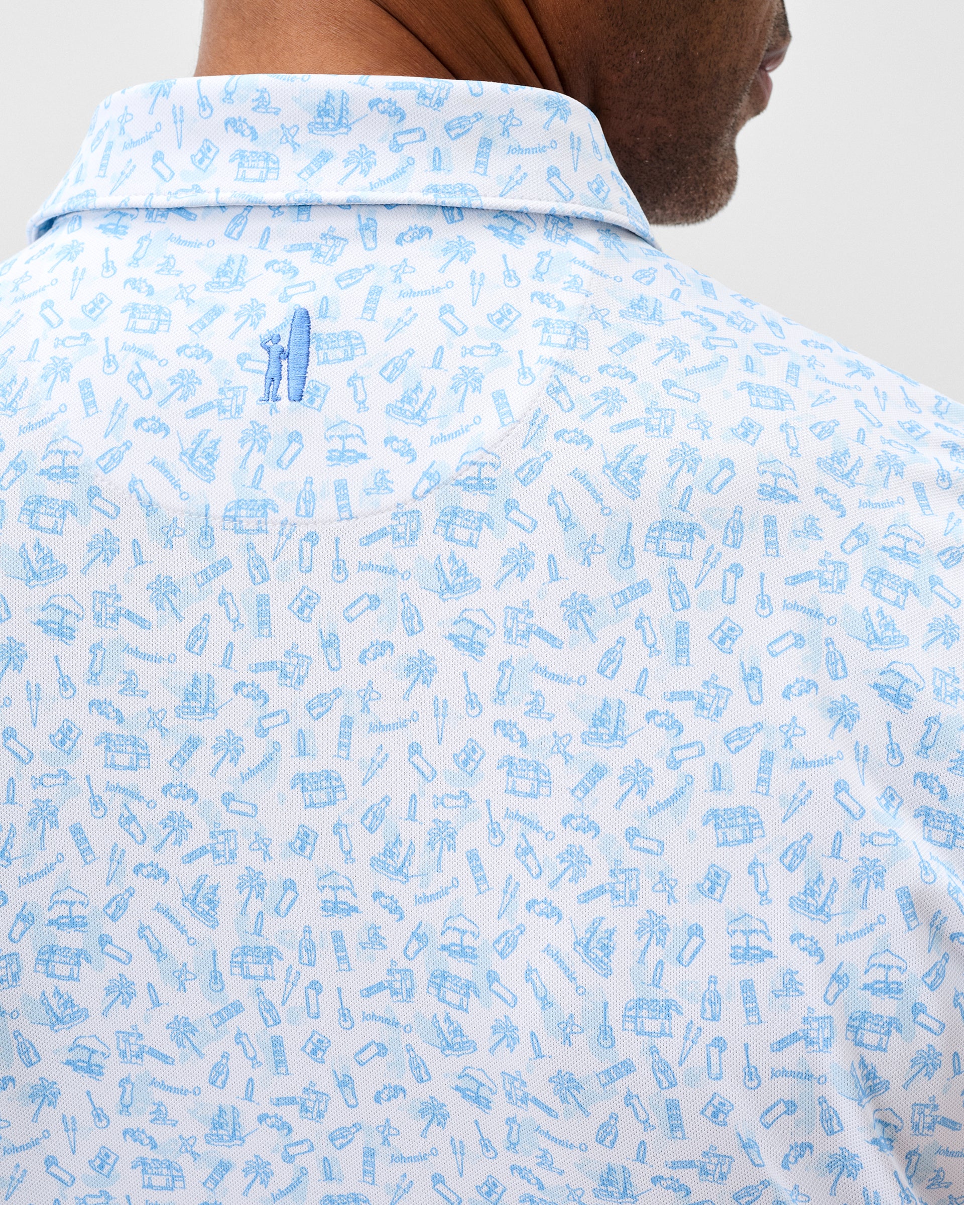 Performance Mesh Polo - Cabo Breaks - Image 3