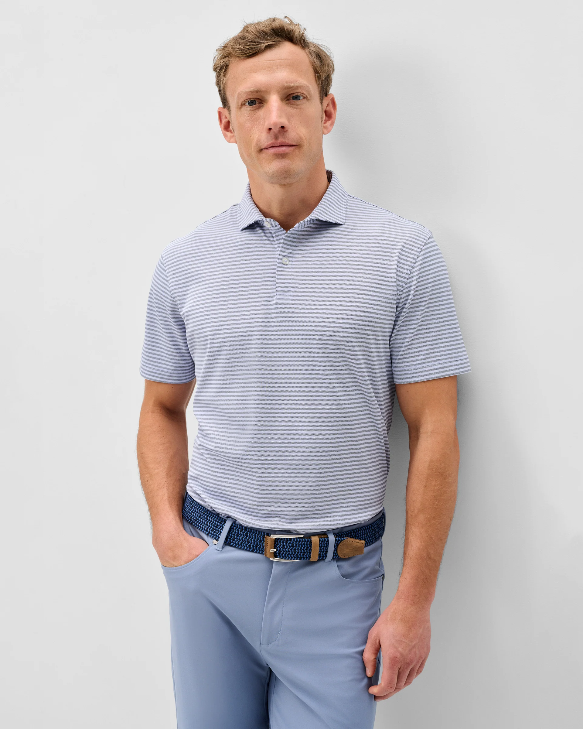 Performance Mesh Polo - Cruz Stripe - Image 4
