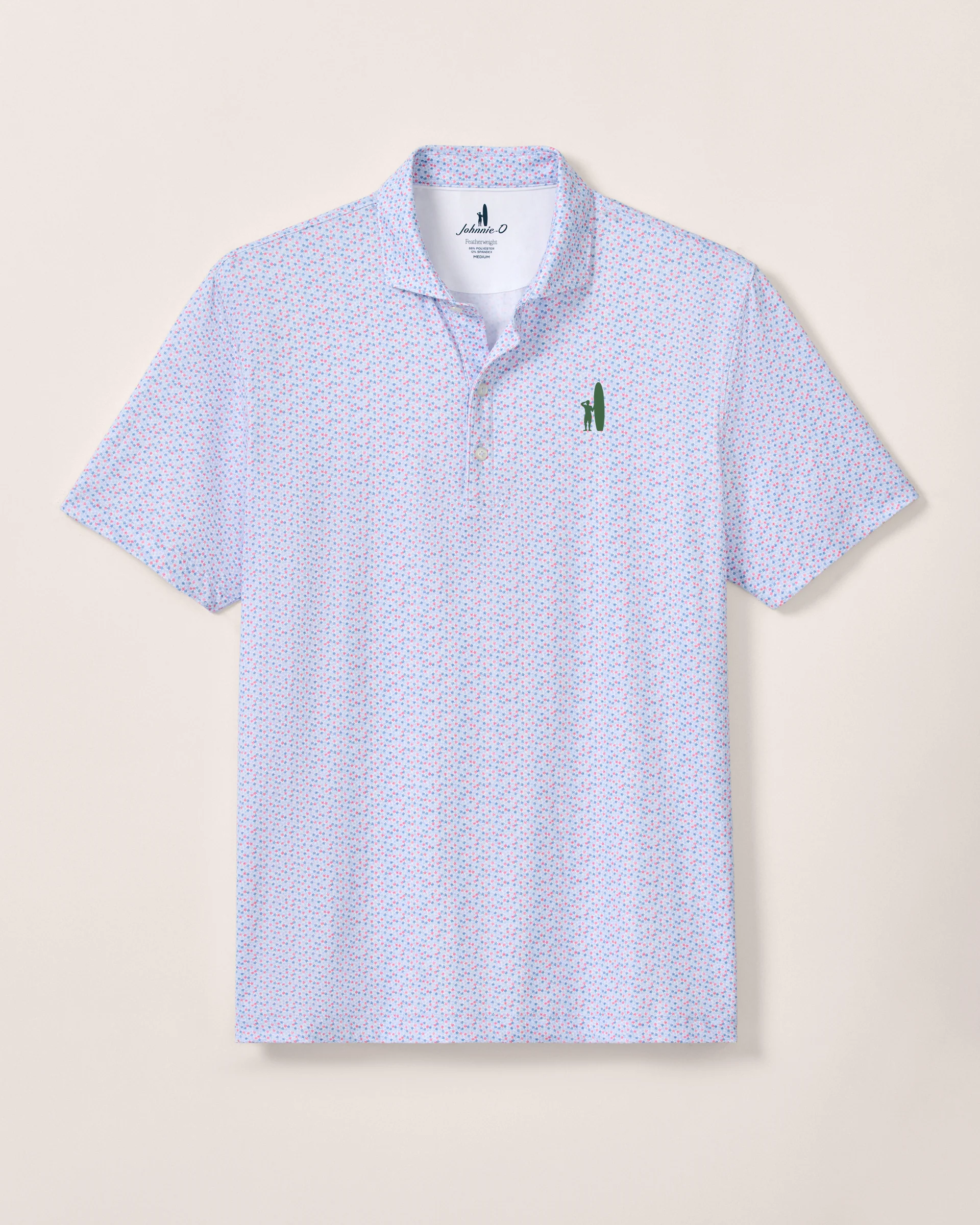 Custom Surfer Logo Performance Featherweight Polo - Petals - Image 2