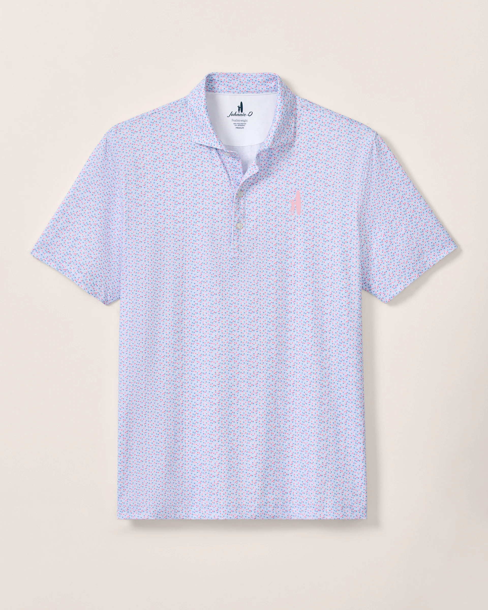 Custom Surfer Logo Performance Featherweight Polo - Petals - Image 4